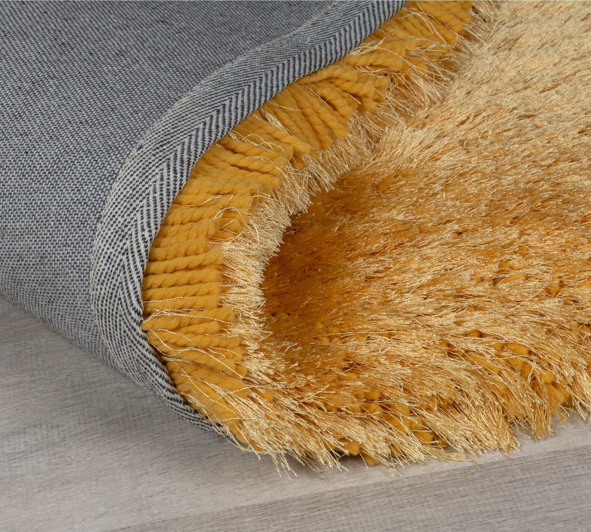 Pearl Carpet Synthetic Fiber Ochre 160 x 230 cm