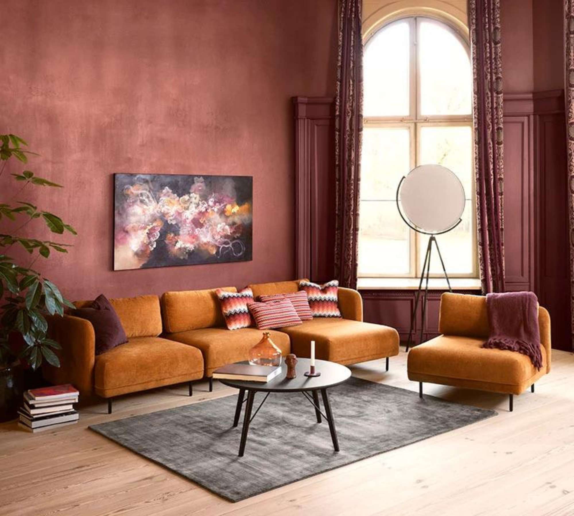 Ellis 1-seater module removable armrest Danny Amber