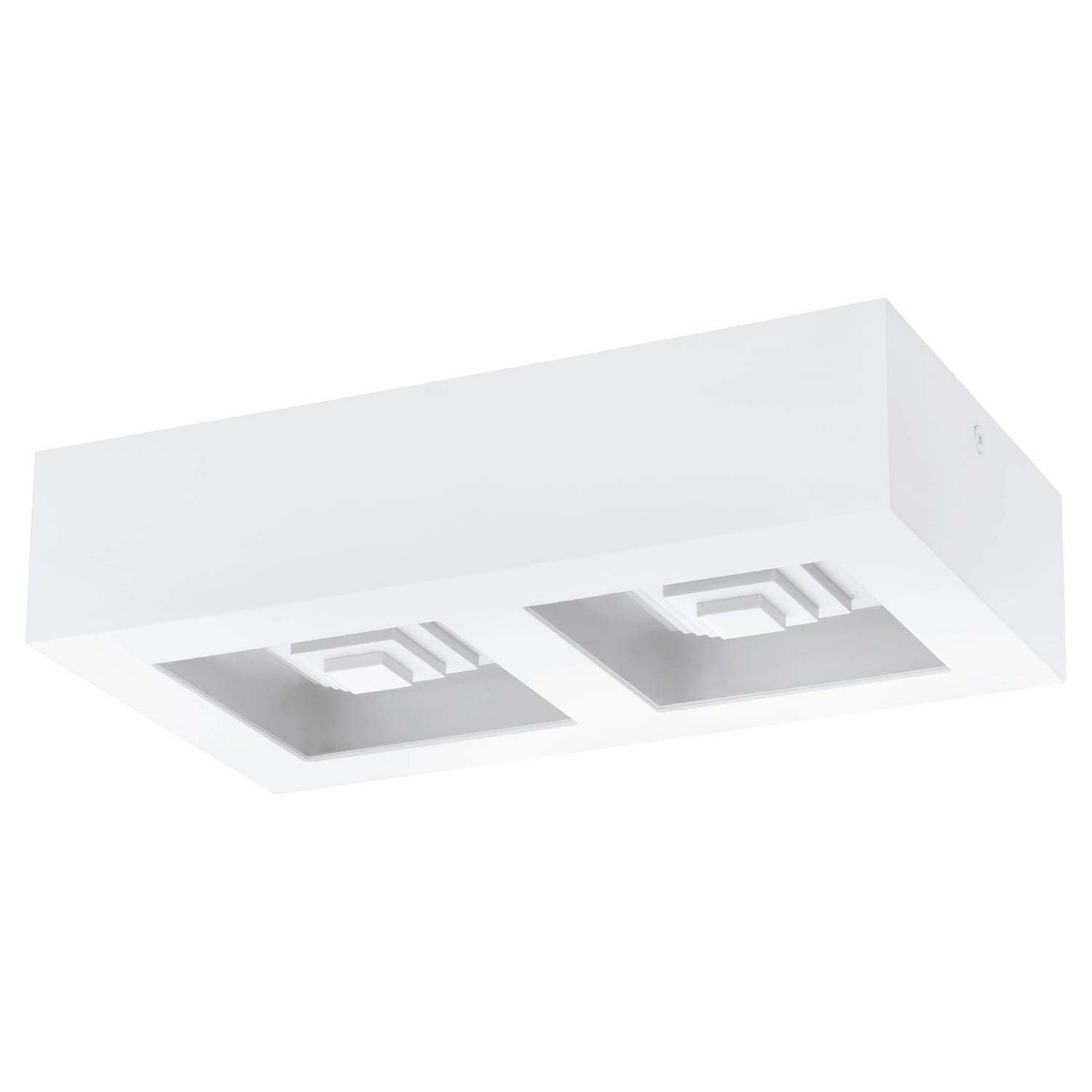 Ferreros LED-Deckenleuchte Polycarbonat Stahl 2-flammig