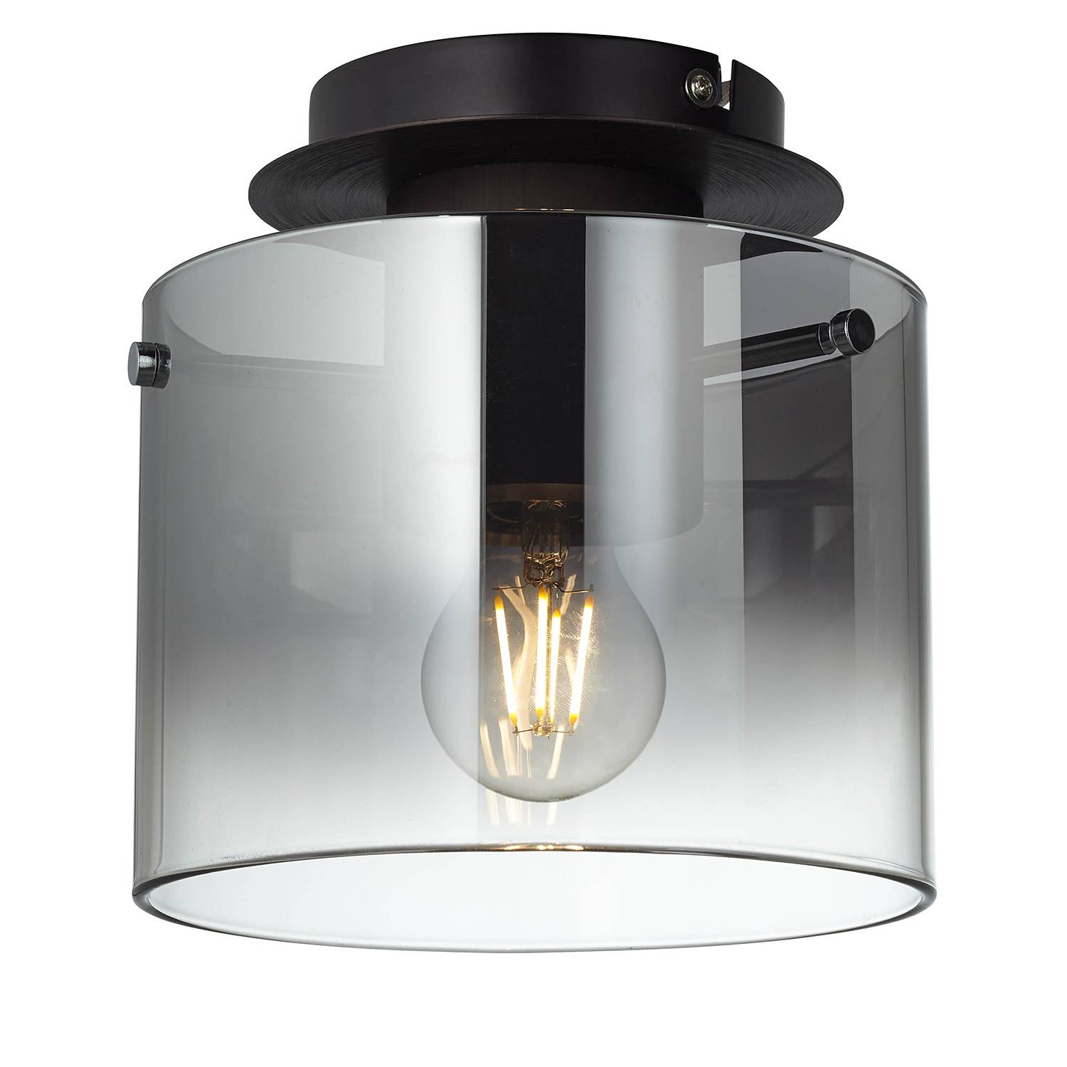 Ceiling light Beth mirror glass aluminum 1-light