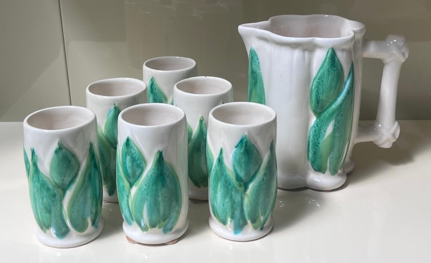 Beverage Service Germoglio Set of 7 1970s