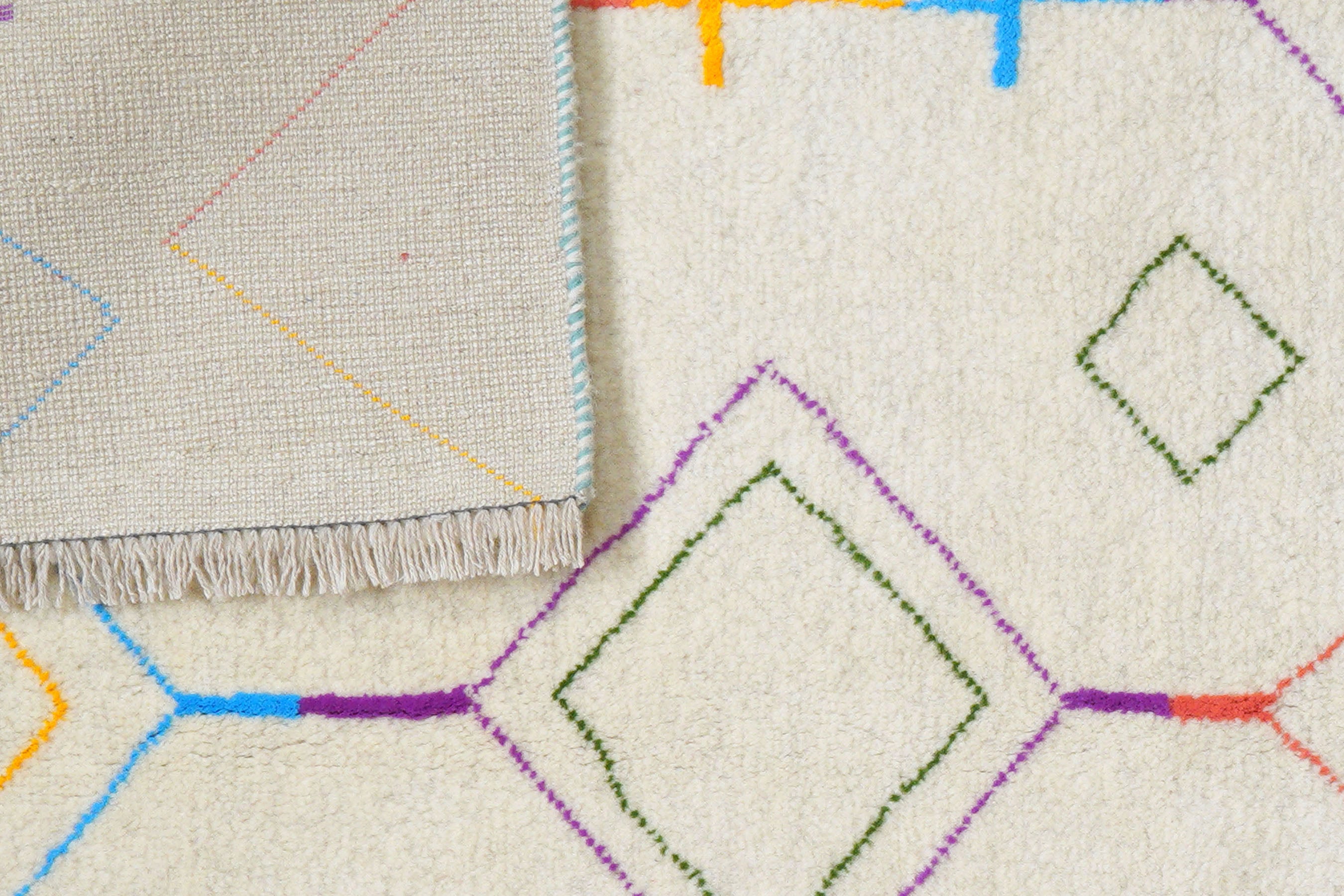 Gabbeh Basi Rug Cream-colored