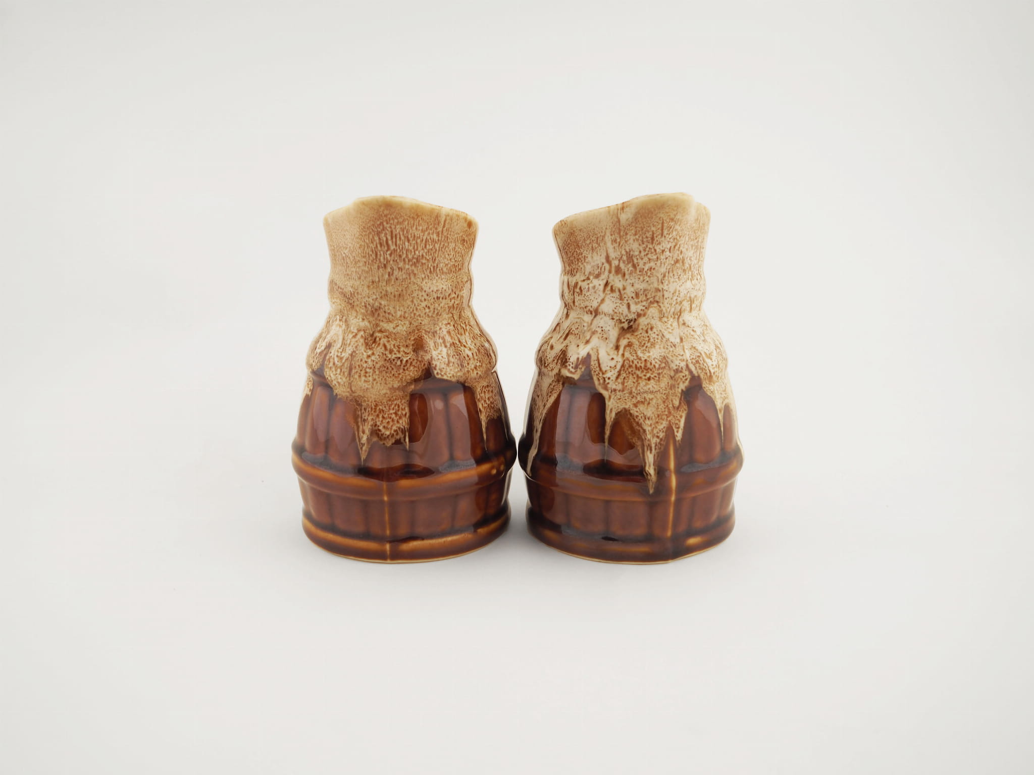 2x Cream pourer ceramic 1970s