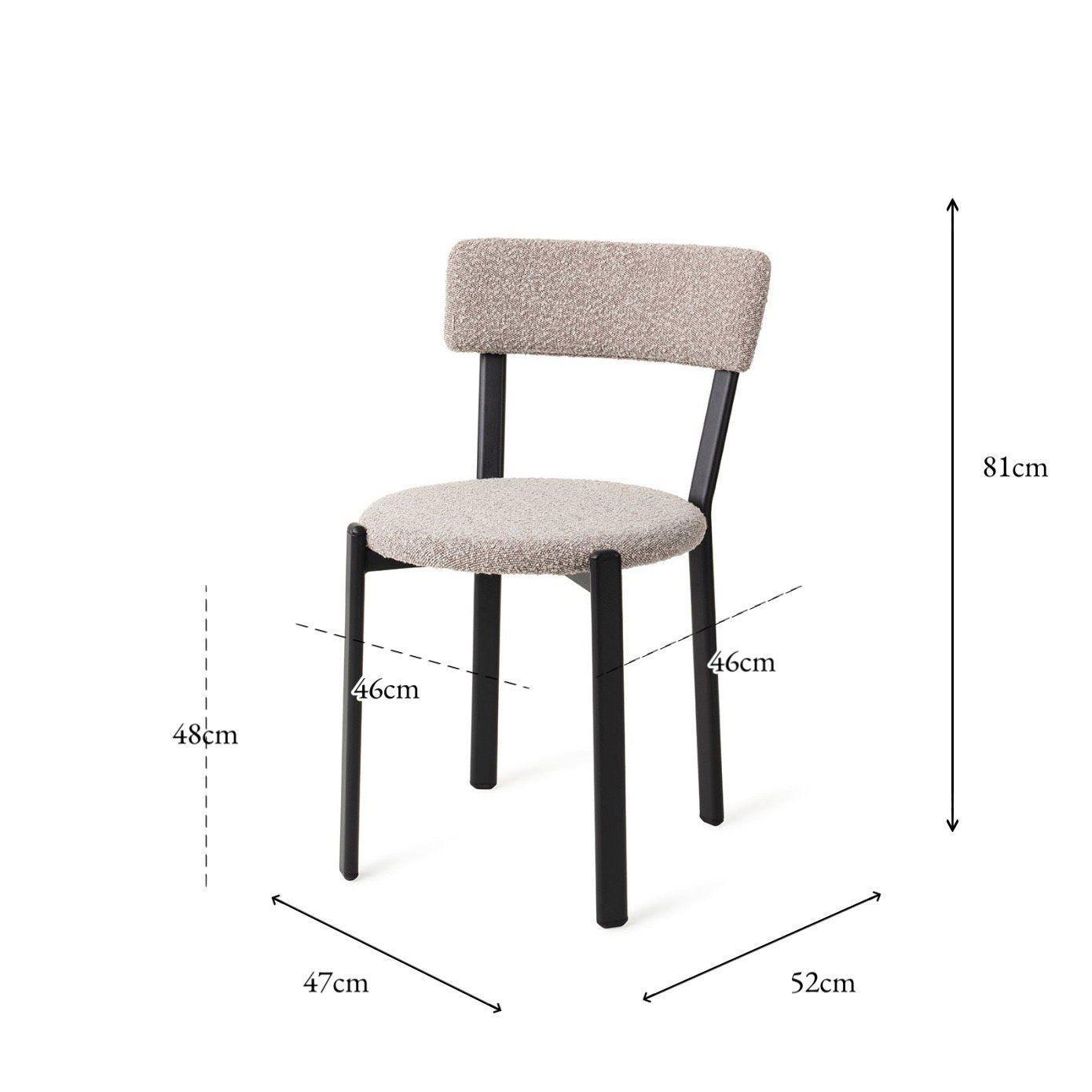 Here is the translation of the German parts, keeping the original formatting:

Obu Dining chair Raccoon