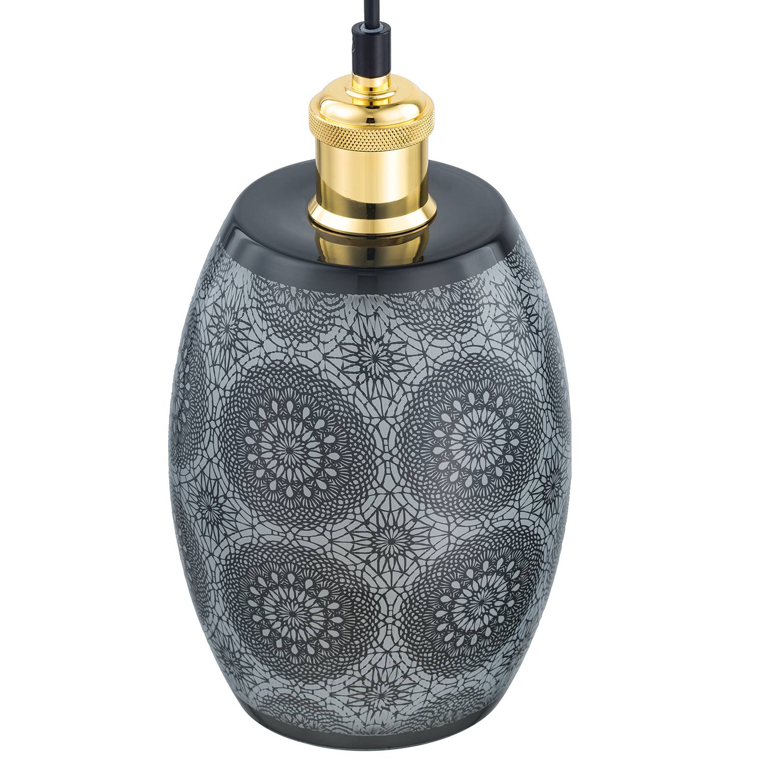 Pendelleuchte Foley III Eisen / Glas 1-flammig