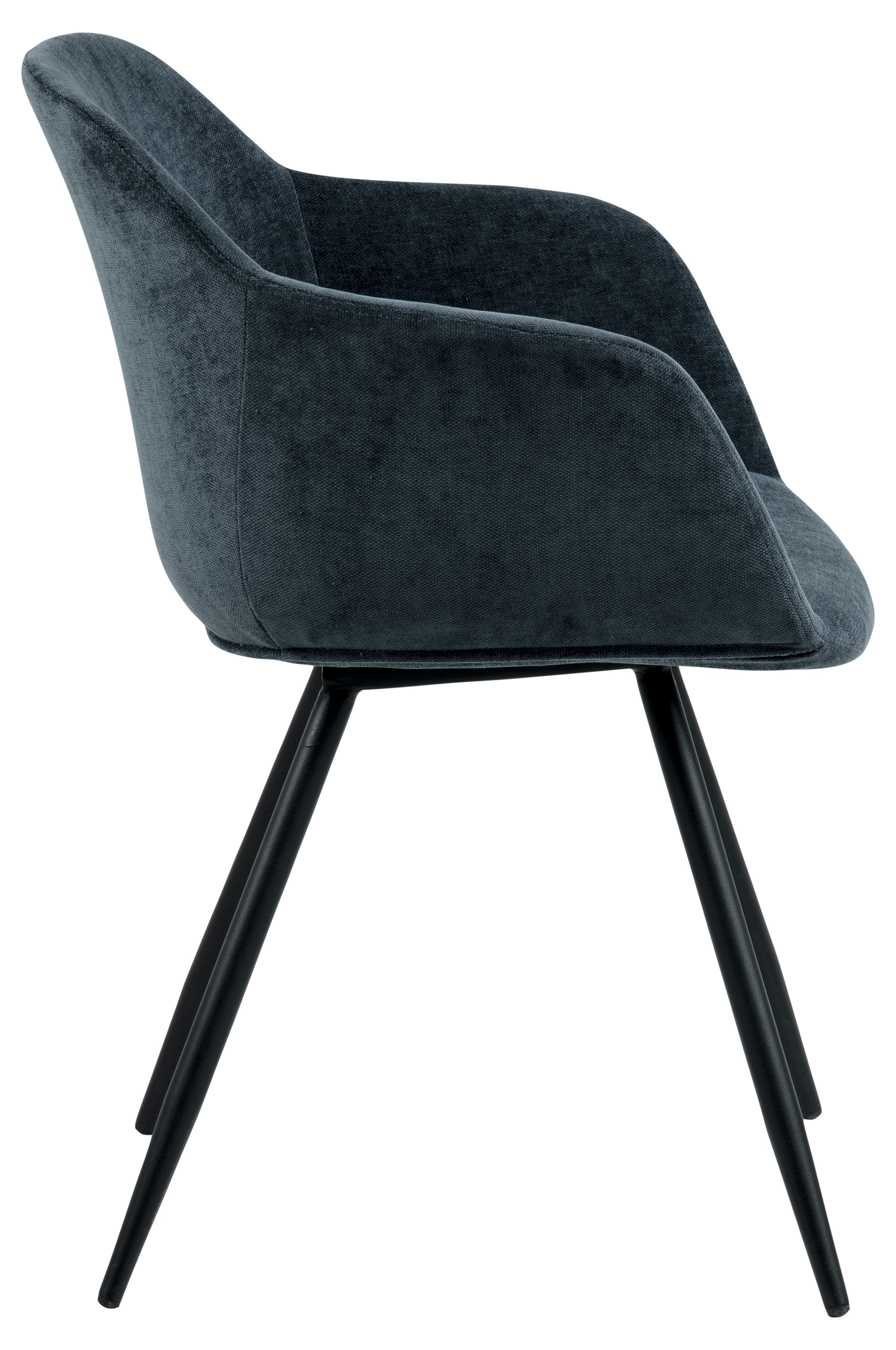 Alunda Chair Metal Velvet Dark Blue
