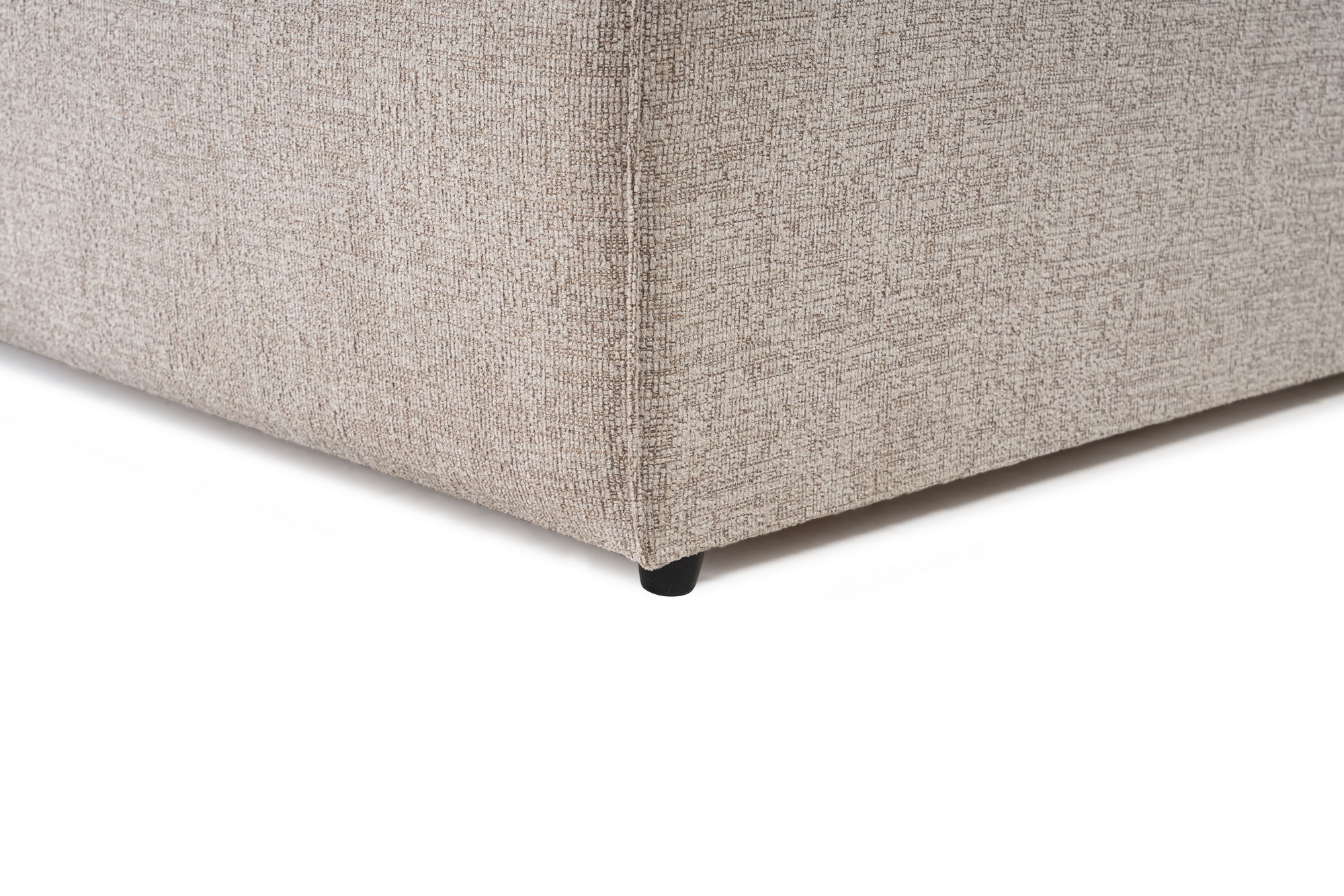 Modulsofa Links 1-Sitzer Leinen Mokka