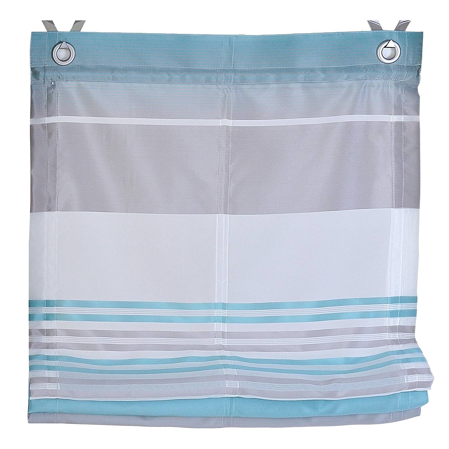 Raffrollo Jamaica Polyester Aqua 45 x 130 cm
