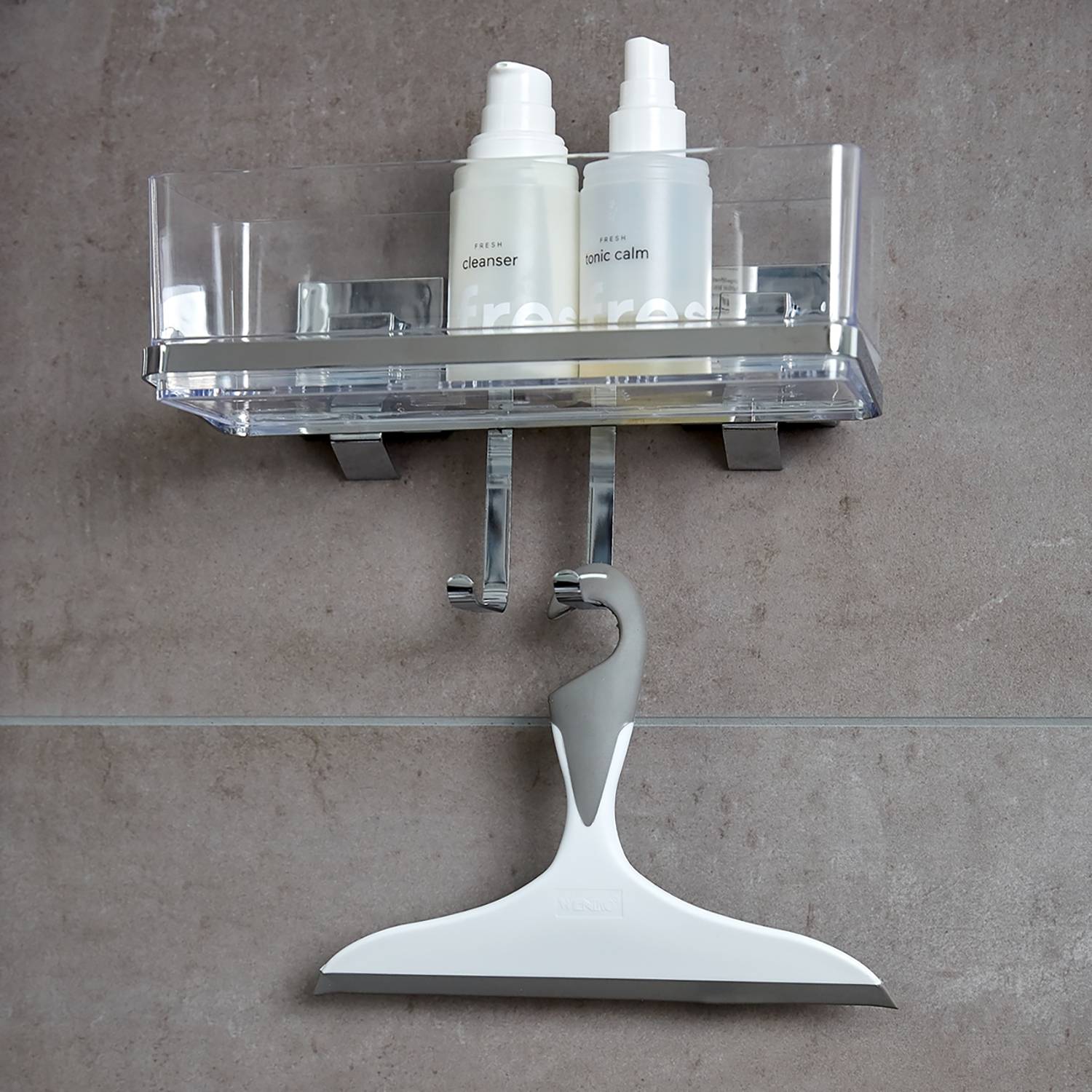 Vacuum-Loc Quadro II Wandablage Edelstahl Rostfrei