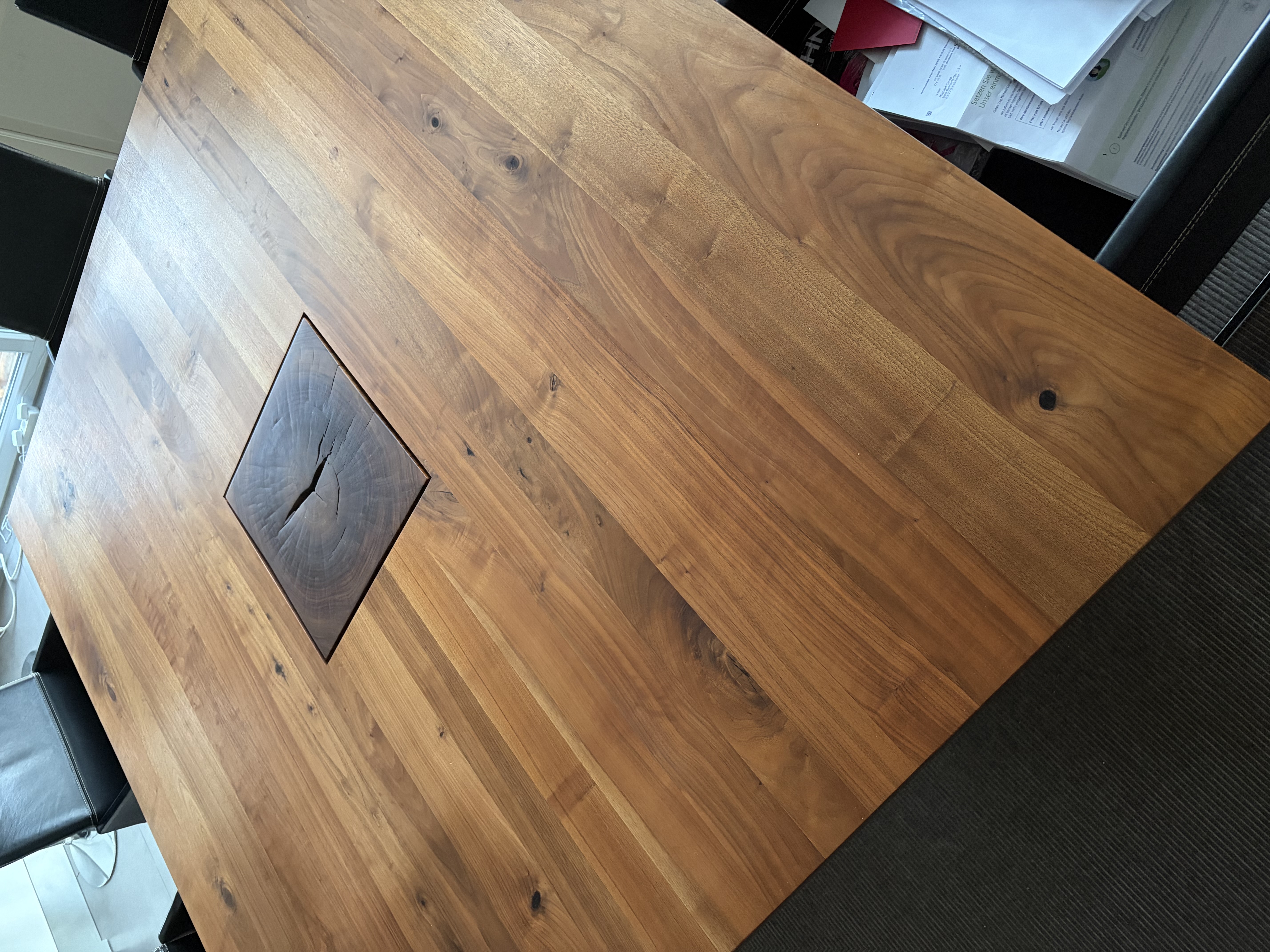 Boss Executive Quadrato Dining Table Wood Brown