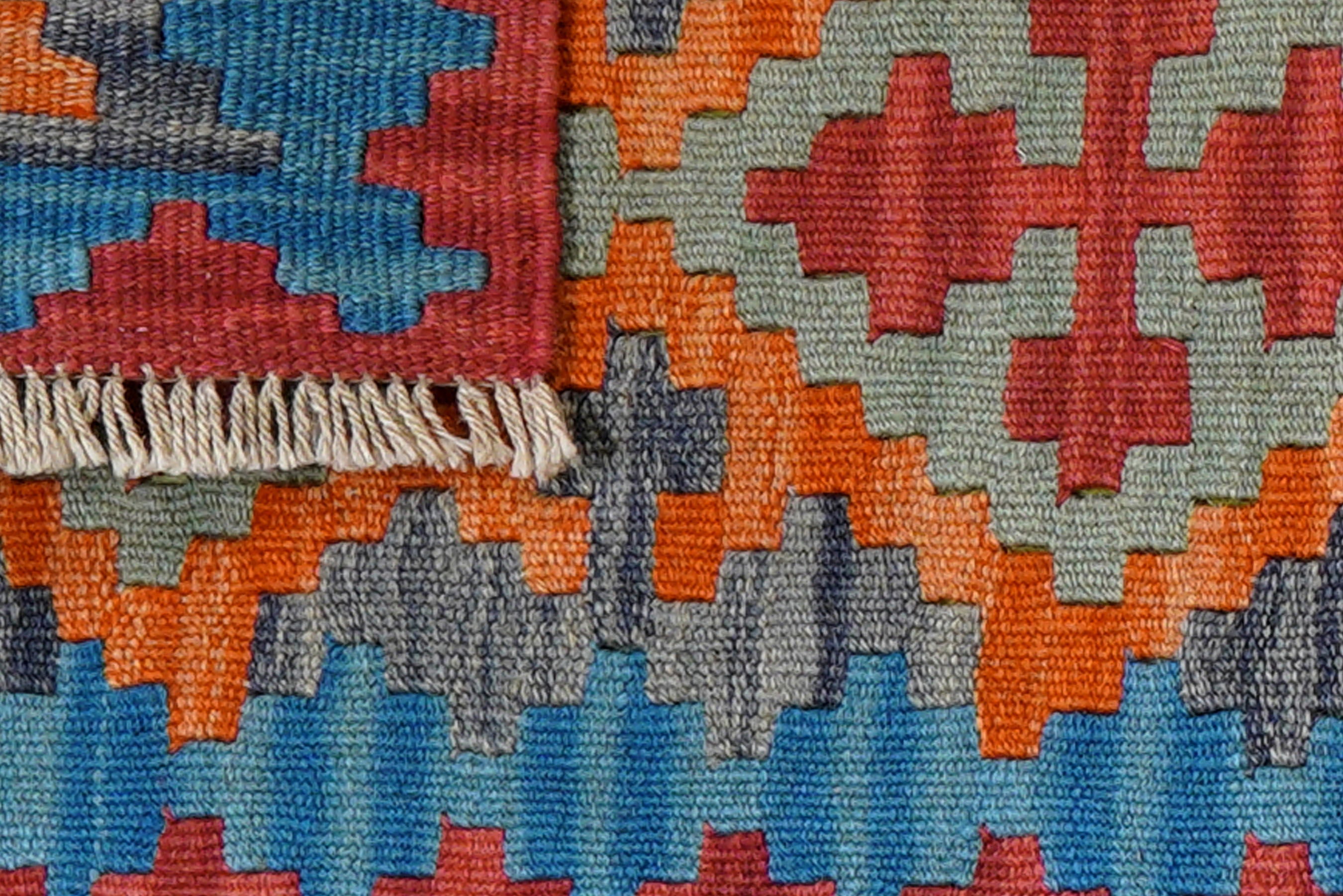 Kilim Gashgai Teppich Wolle Mehrfarbig