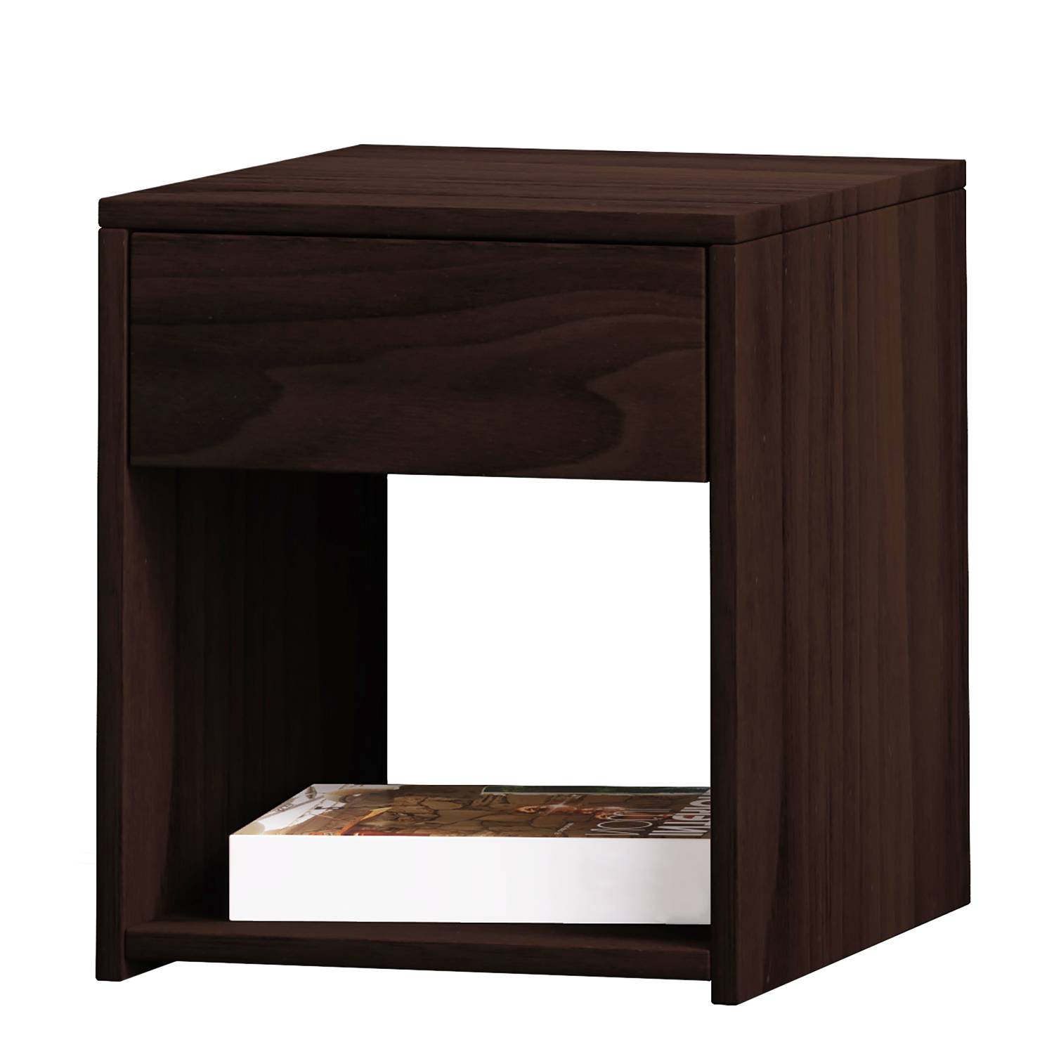 Sledo Beistelltisch Kastanienbraun Walnuss Dekor