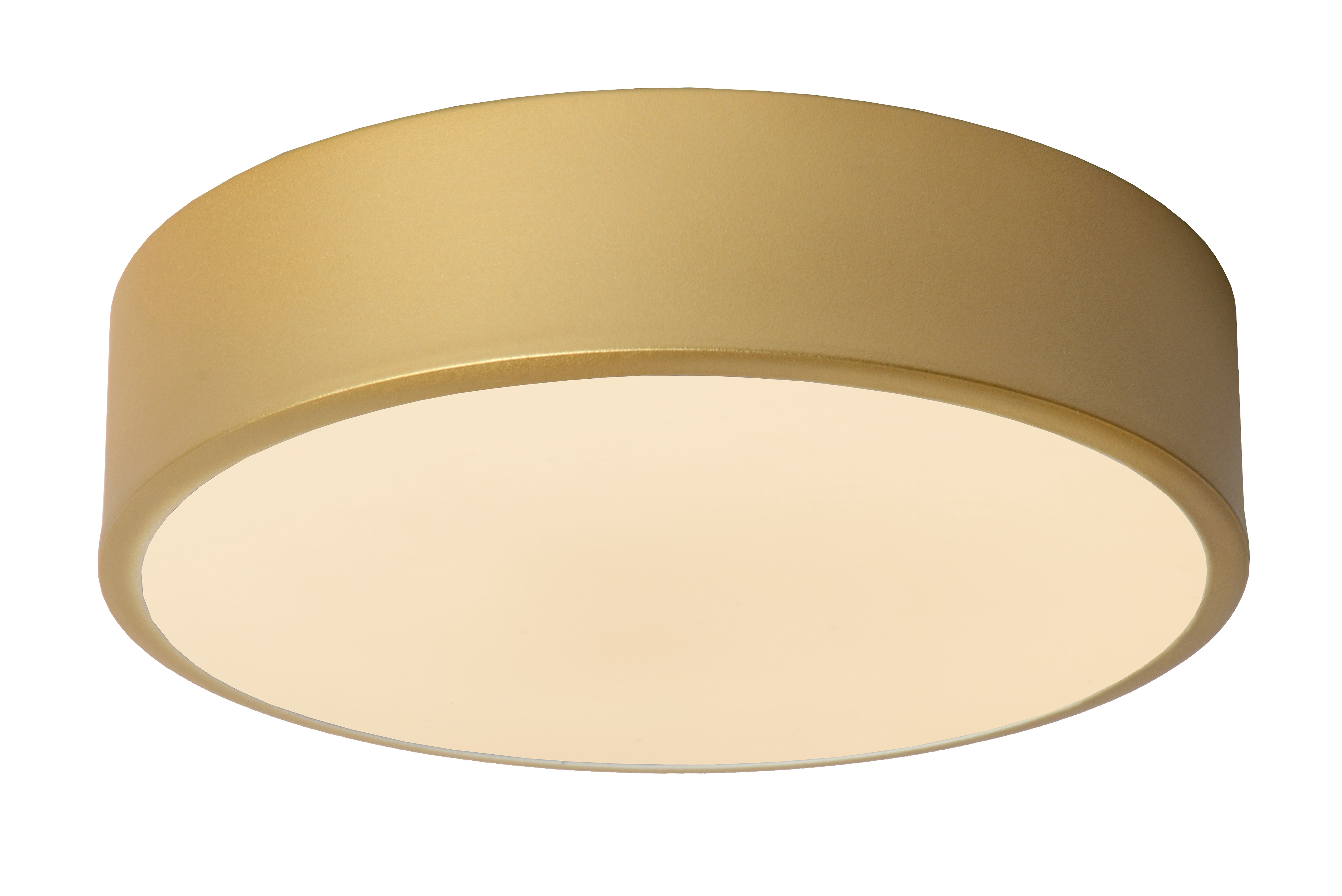 Unar Ceiling light Acrylic glass Gold Ø 20cm
