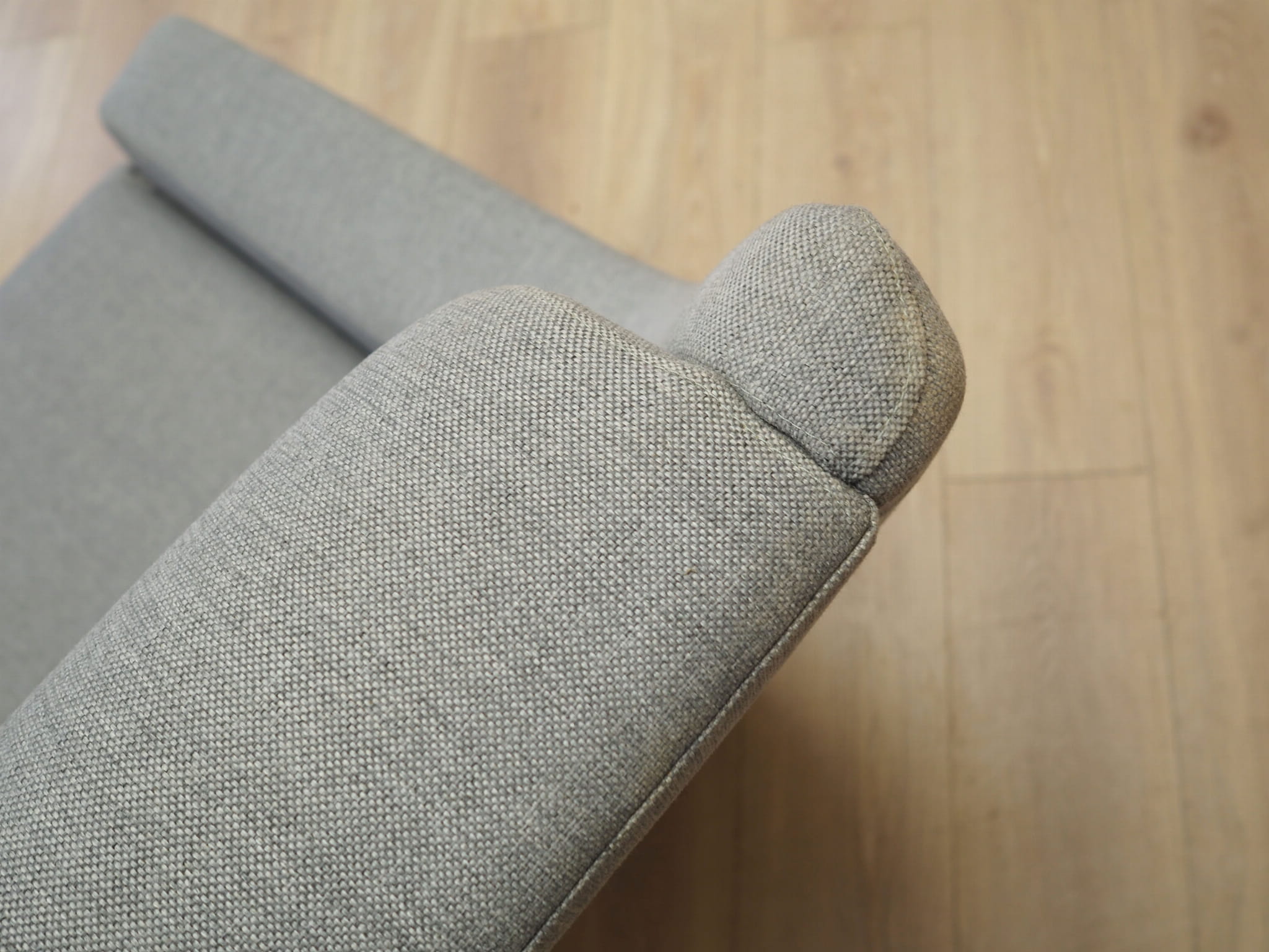 Sessel Textil Holz Grau 1970er Jahre