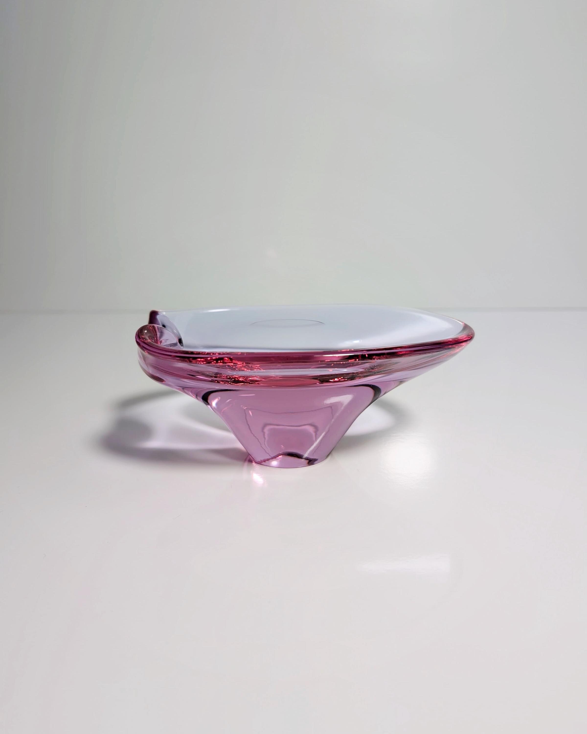 Vintage Aschenbecher Alexandrit Glas 1950er Jahre