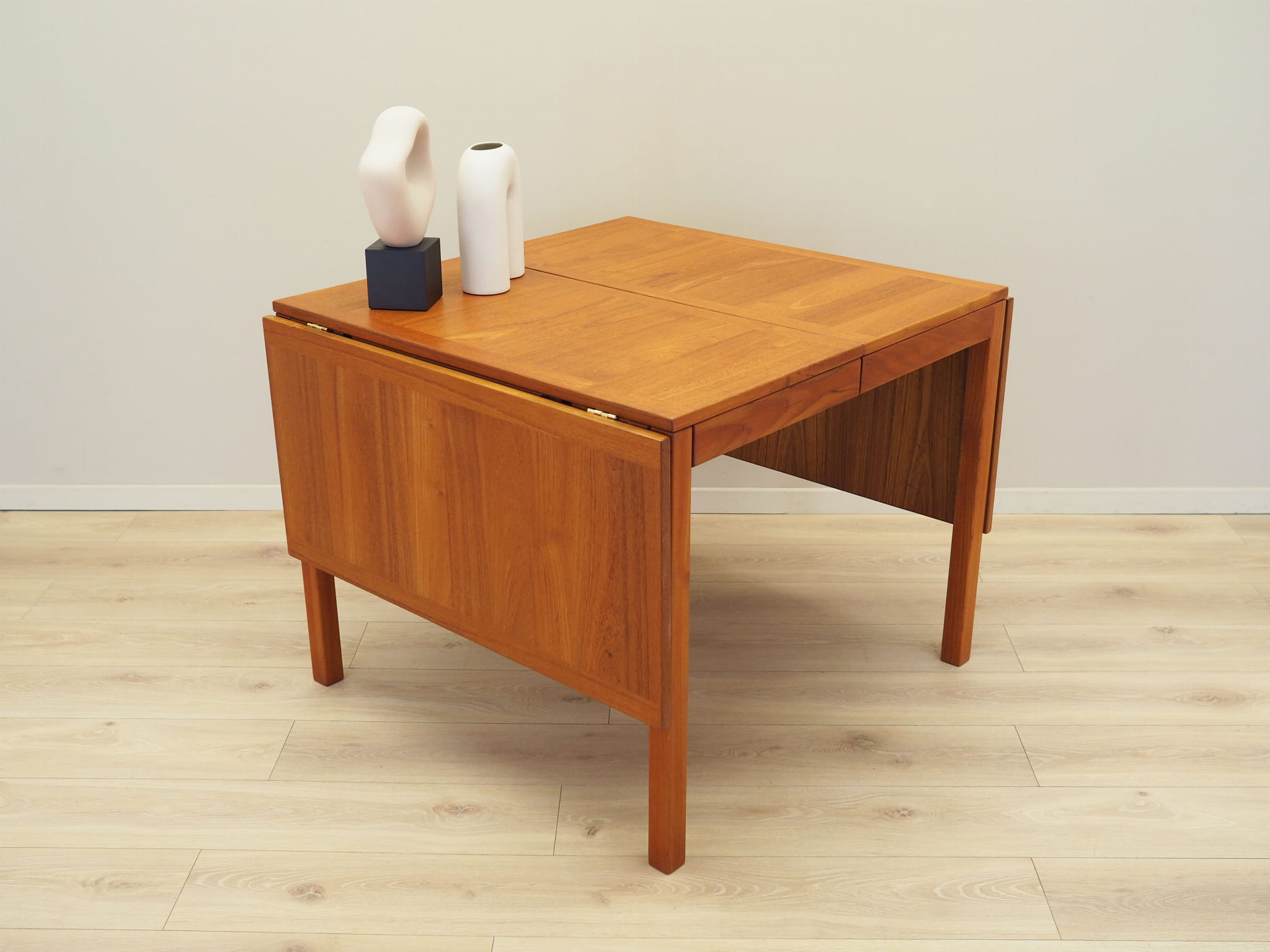 Vintage Tisch Teakholz Braun 1970er Jahre