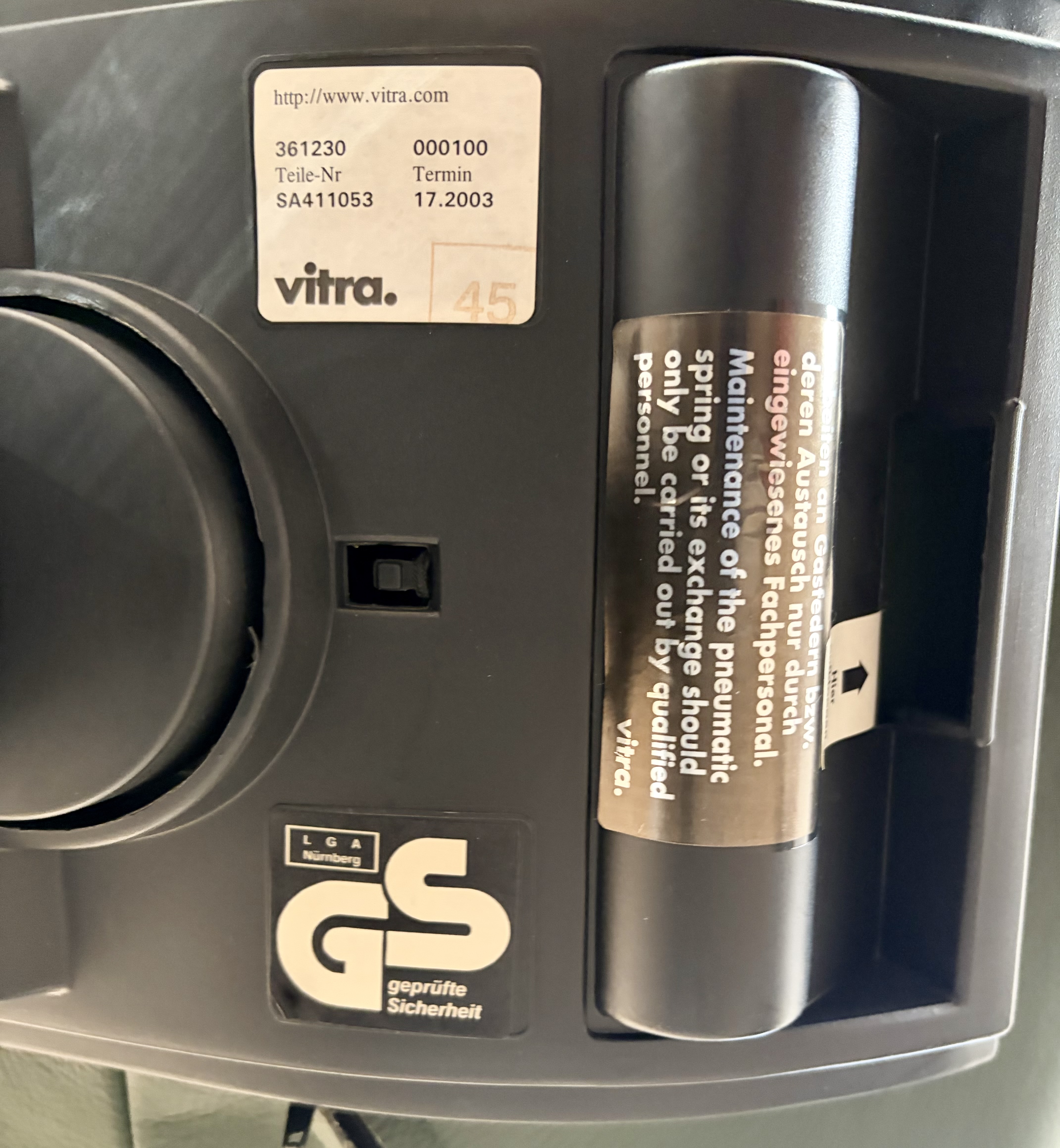 Office chair Leather Dark Green