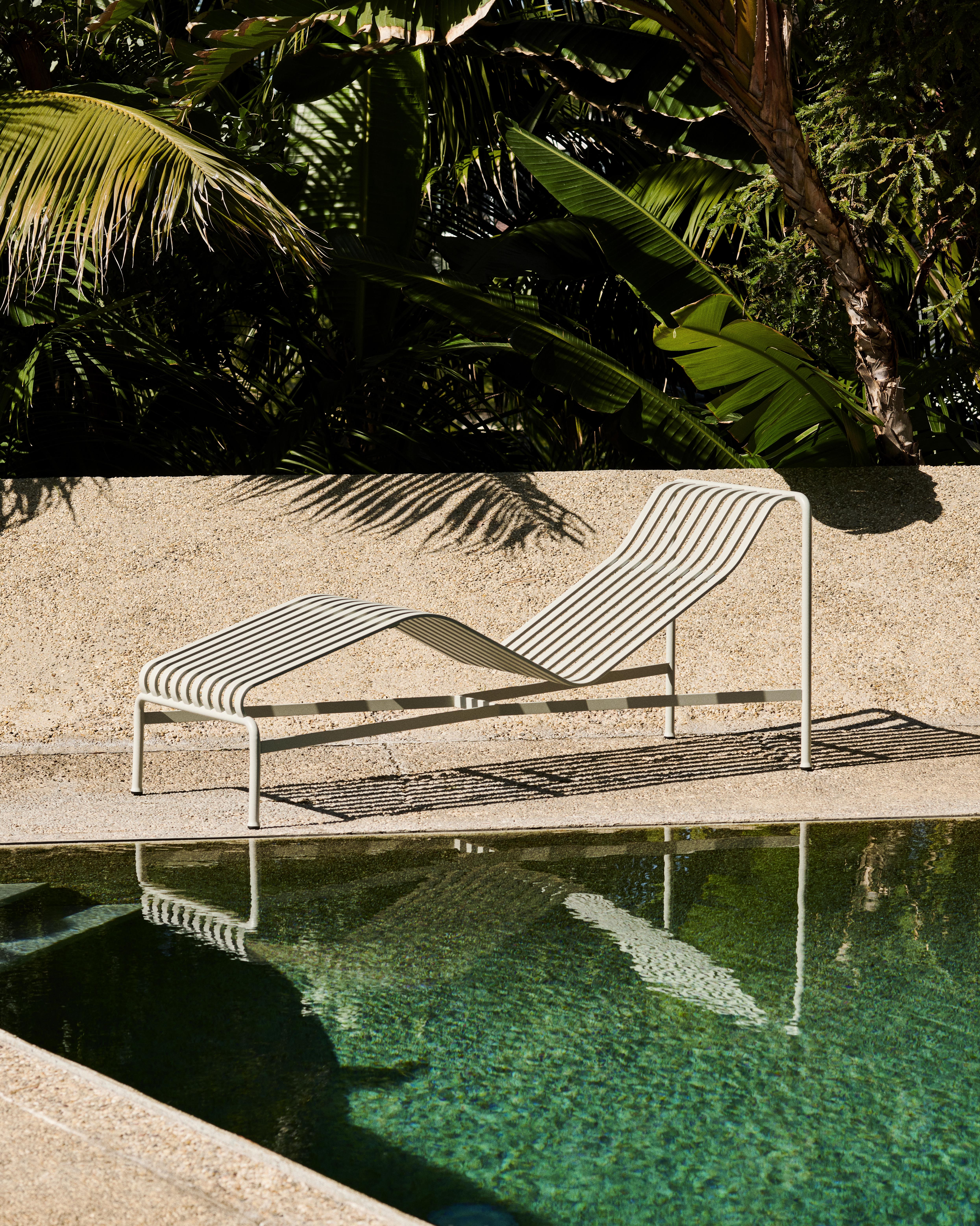 Palissade Chaise Longue Grau