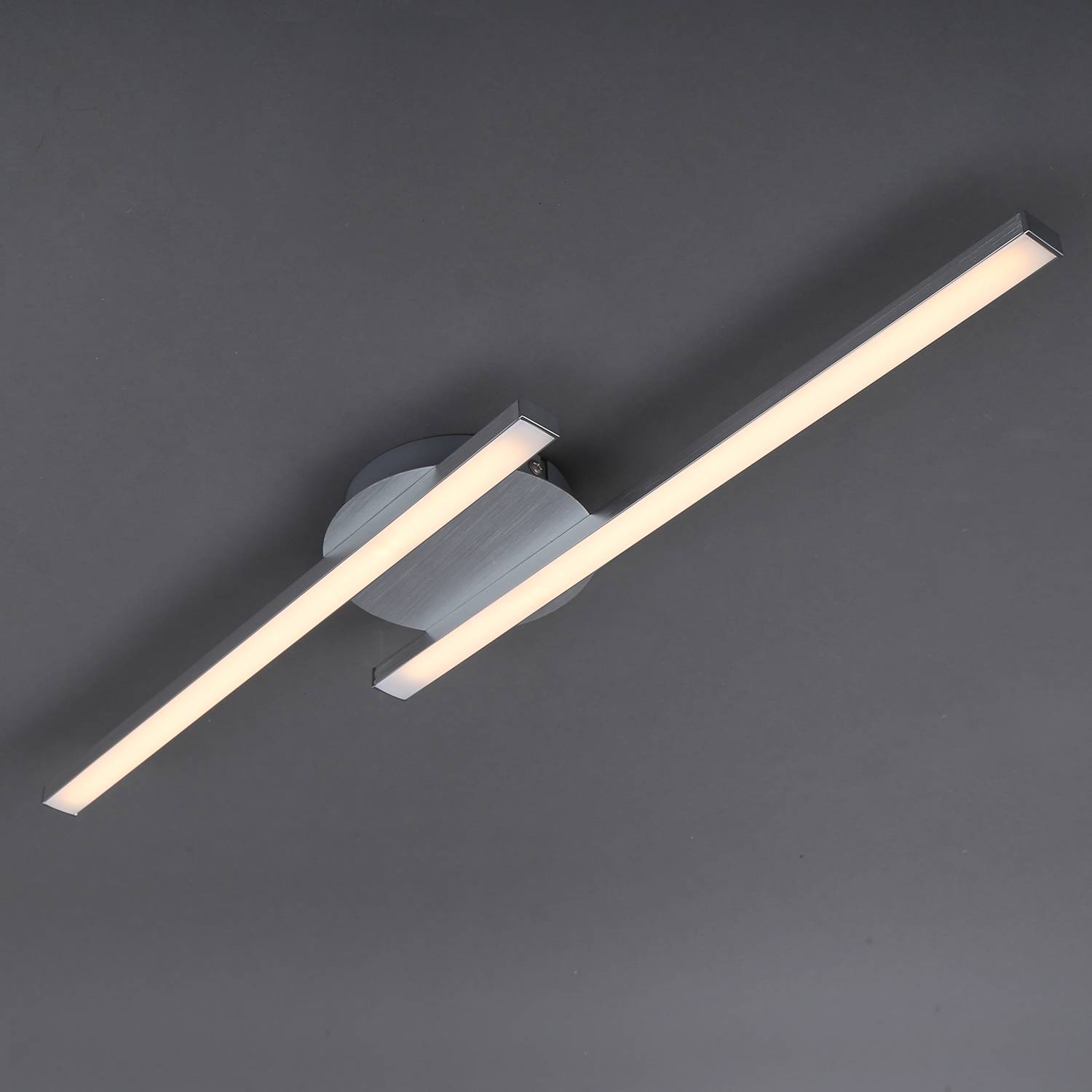 Go LED ceiling light iron 2-flame