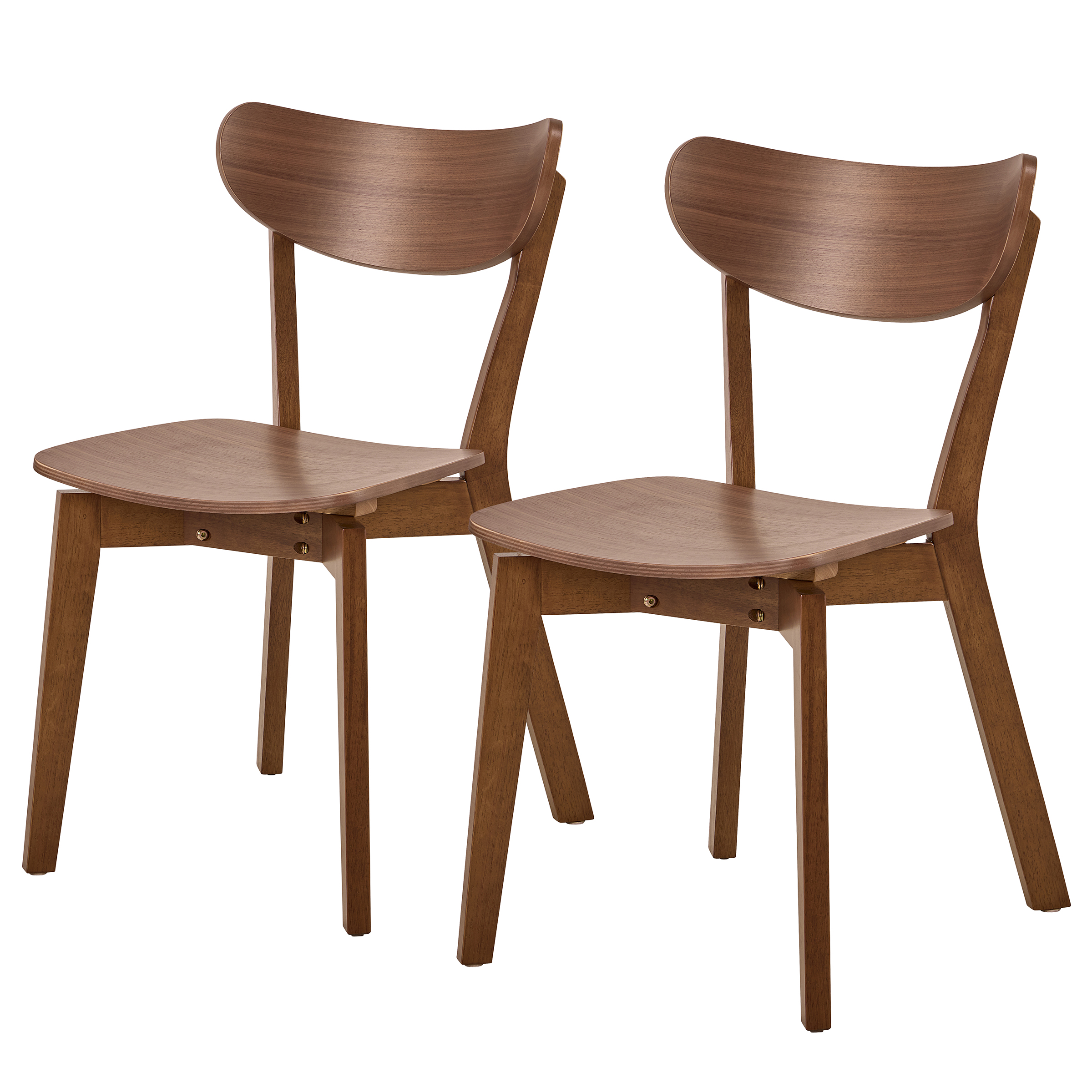 Rigby Esszimmerstuhl 2er-Set Walnuss