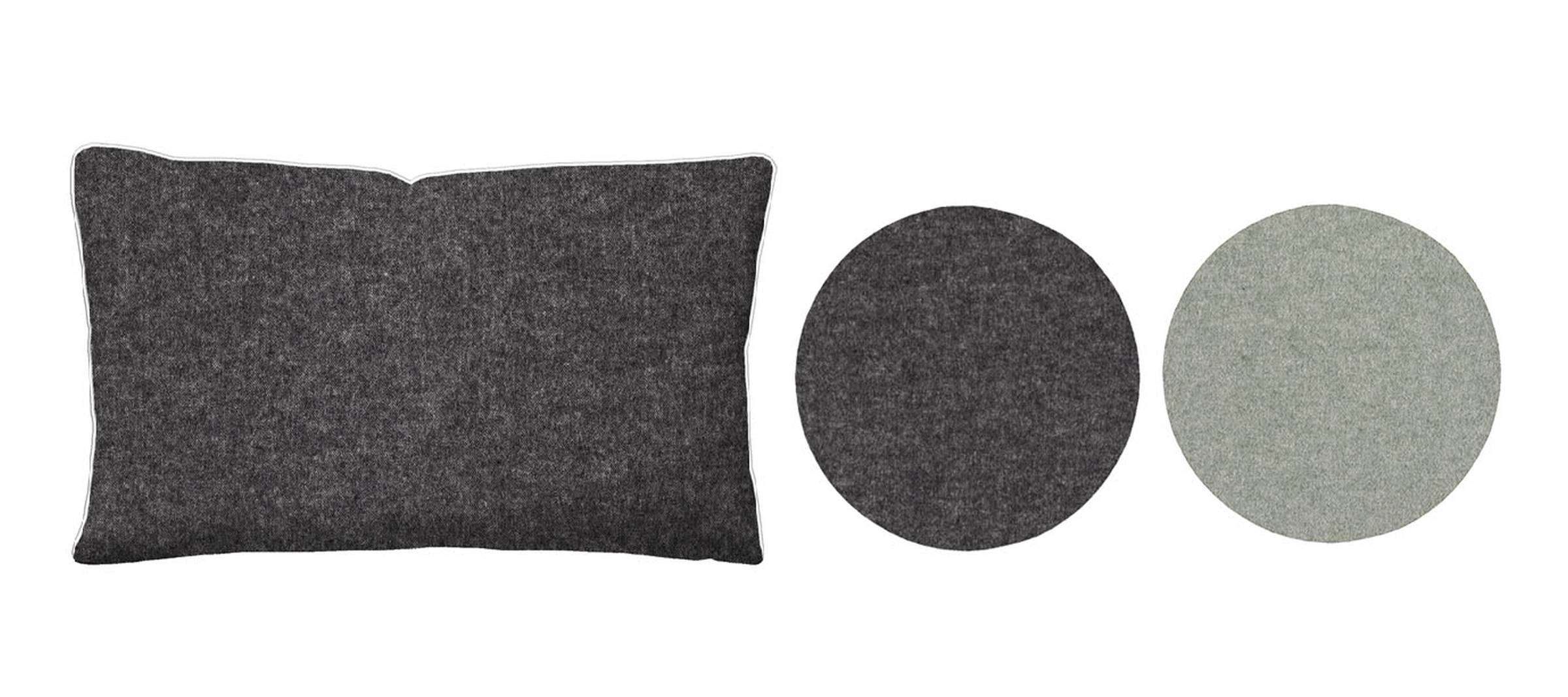 Zordo Cushion Cover Cotton Anthracite 40x60cm
