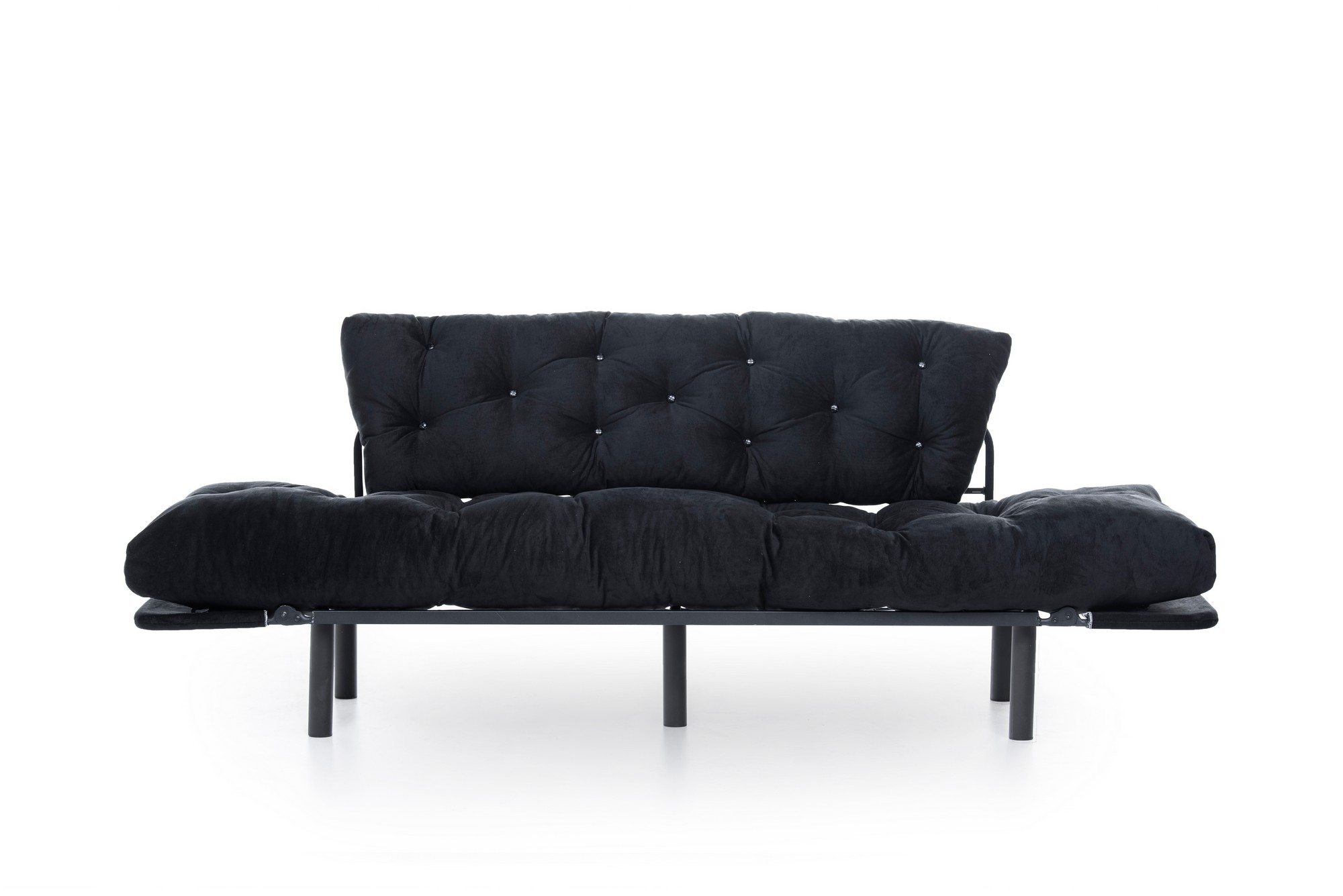 Nitta Triple Schlafsofa 3-Sitzer Schwarz