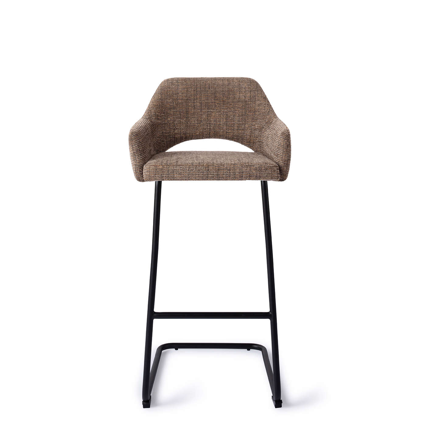 Yanai Bar Stool Bar (H) Checked Chestnut