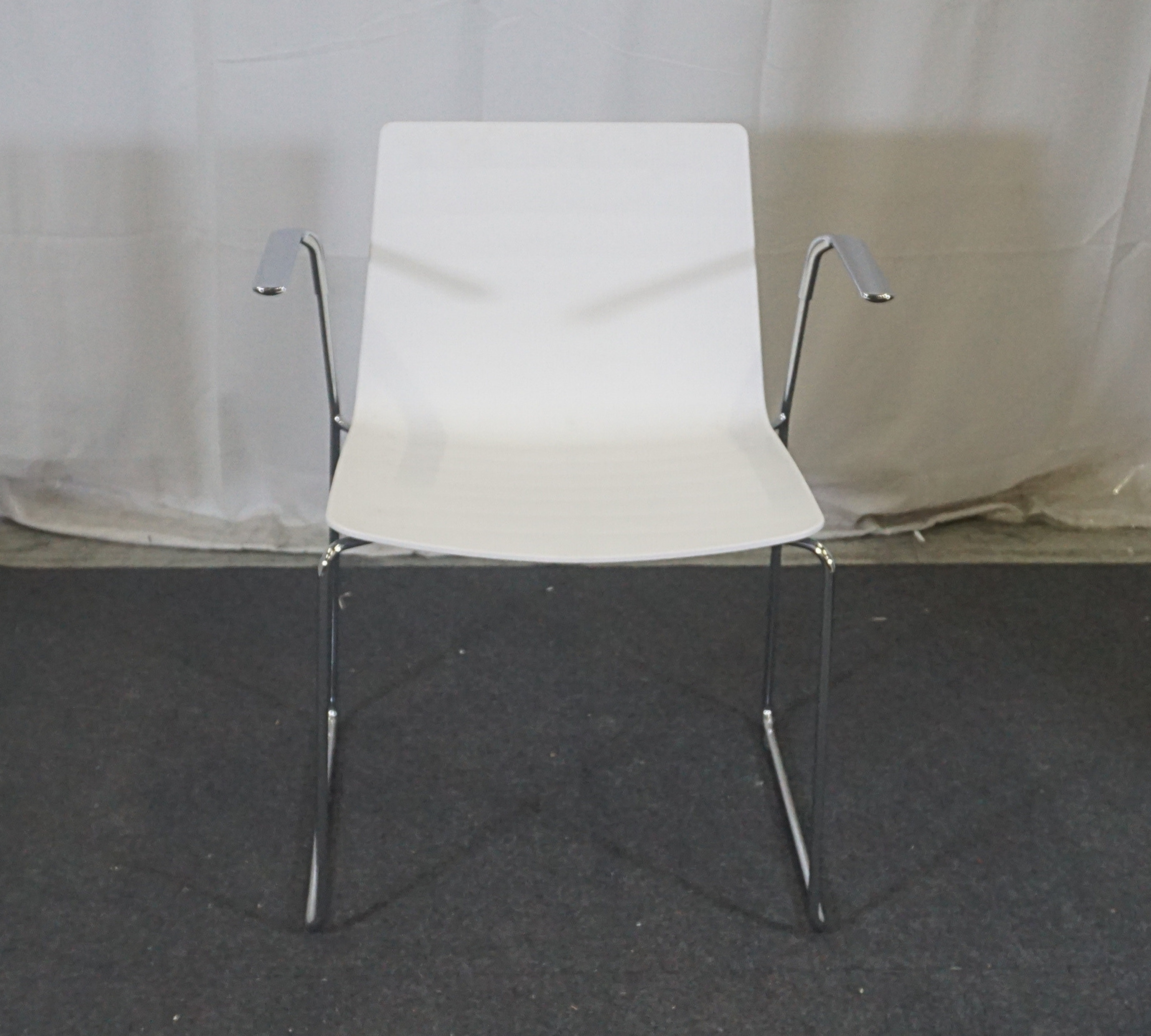 Flex Armlehnstuhl Aluminium Weiß