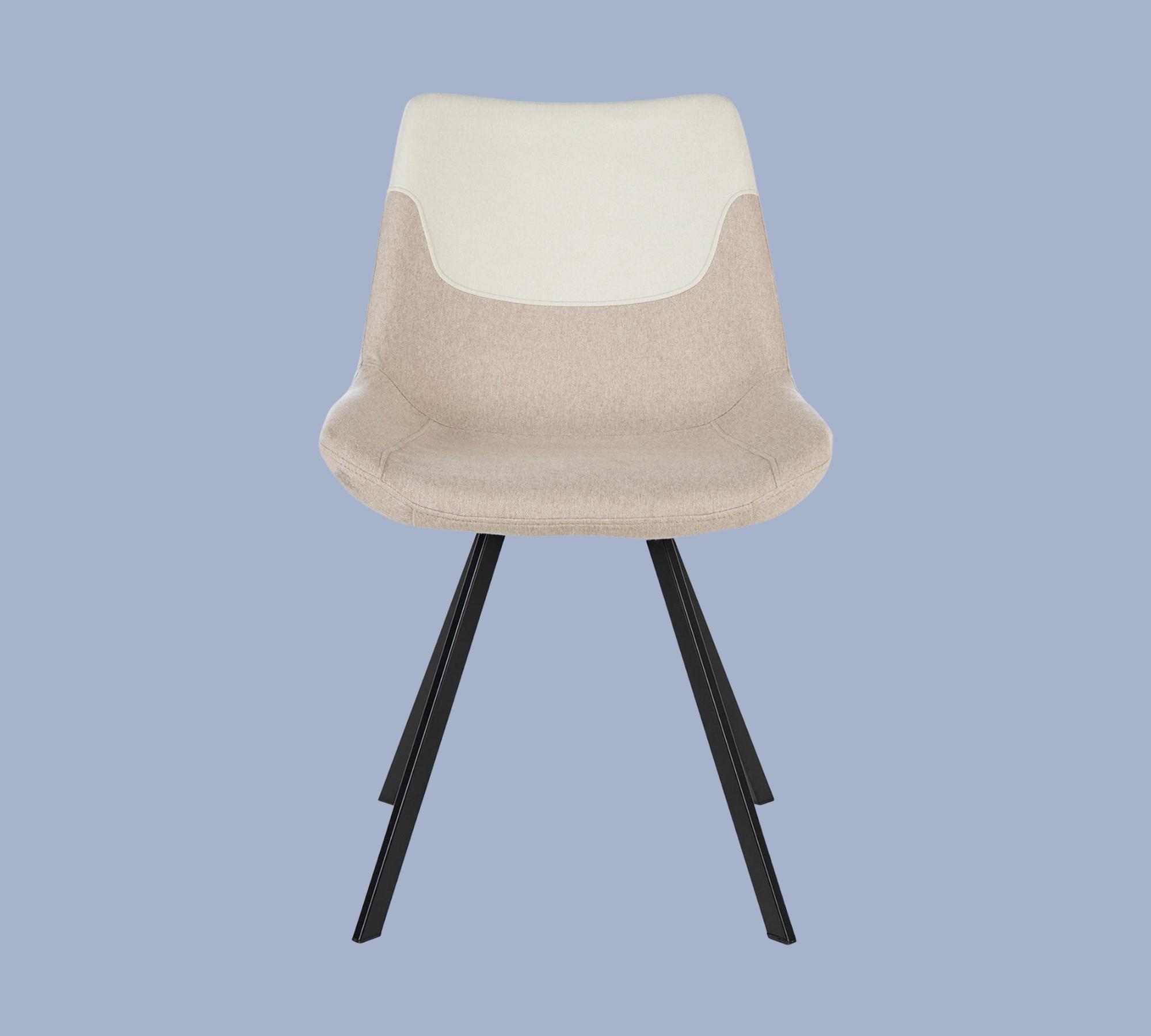 2x Esszimmerstuhl Webstoff Beige