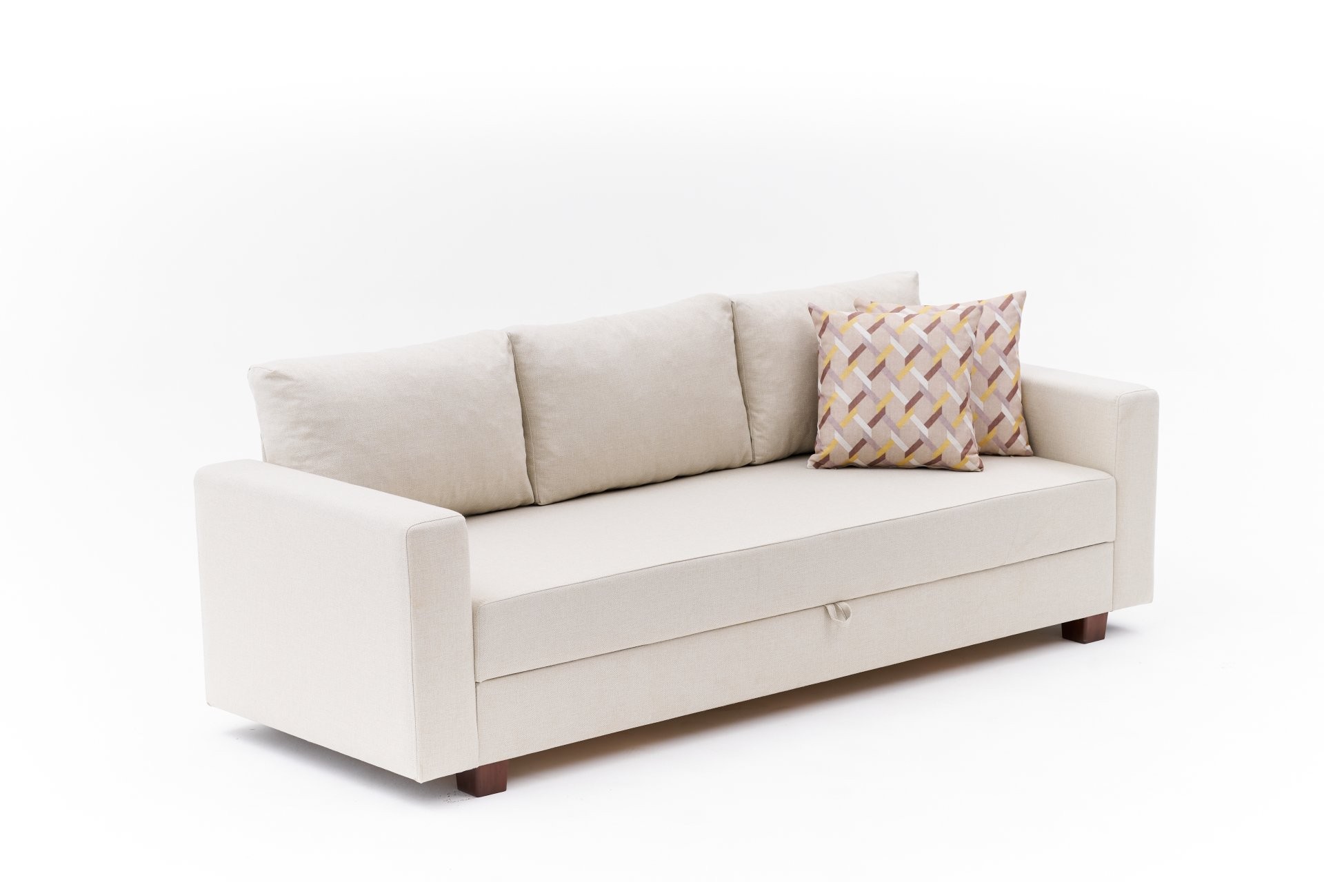 Aly Sofa Bed 3-Seater Cream