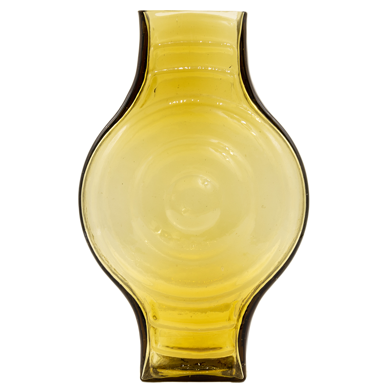 Infinite Round Vase Glas Gelb