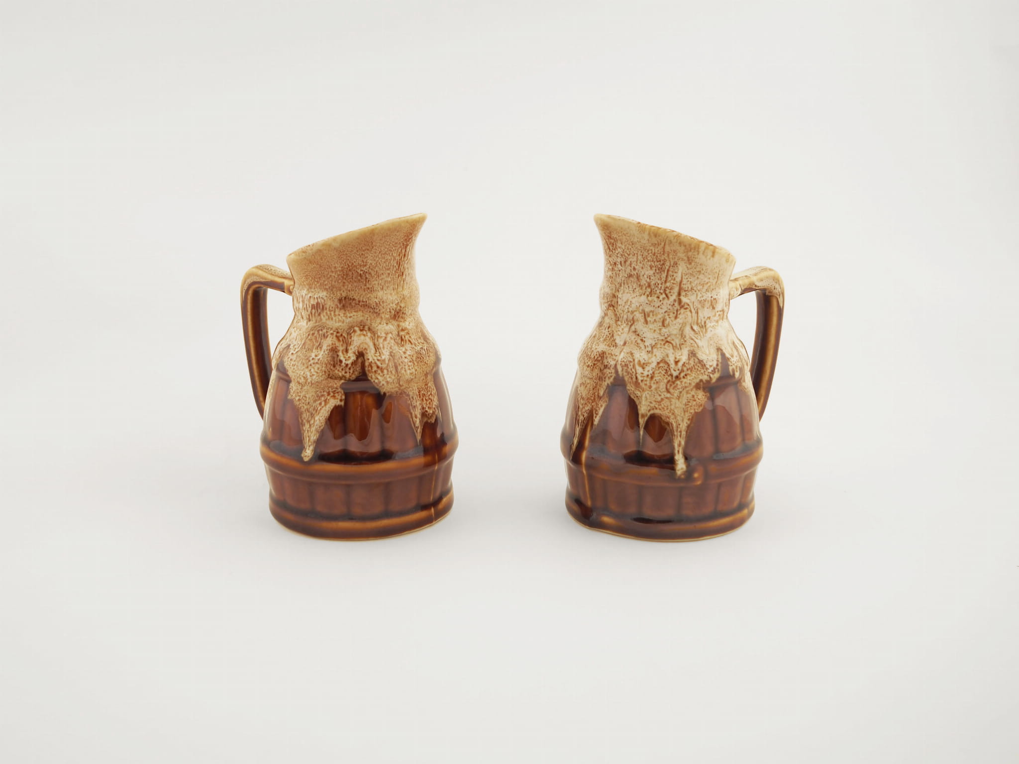 2x Cream pourer ceramic 1970s