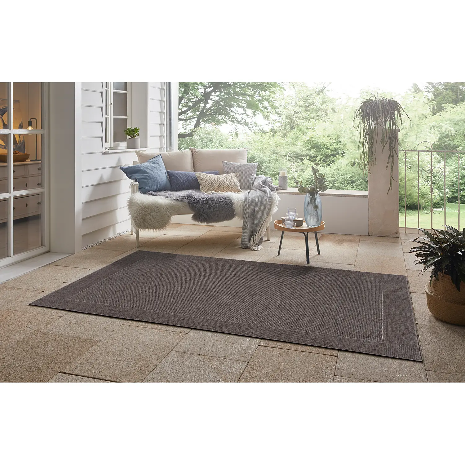 Vena In-/Outdoorteppich Anthrazit