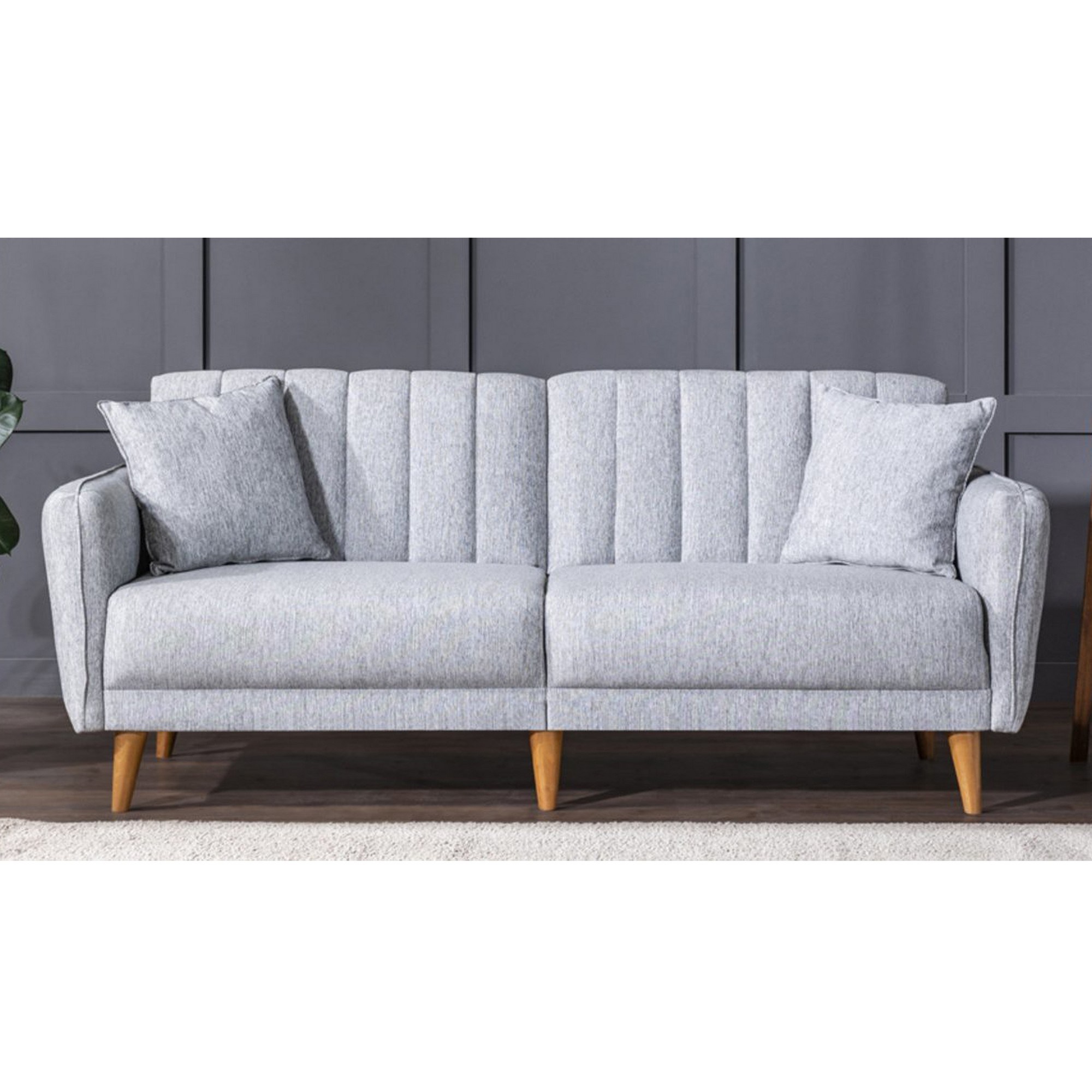 Aqua Schlafsofa 3-Sitzer Grau