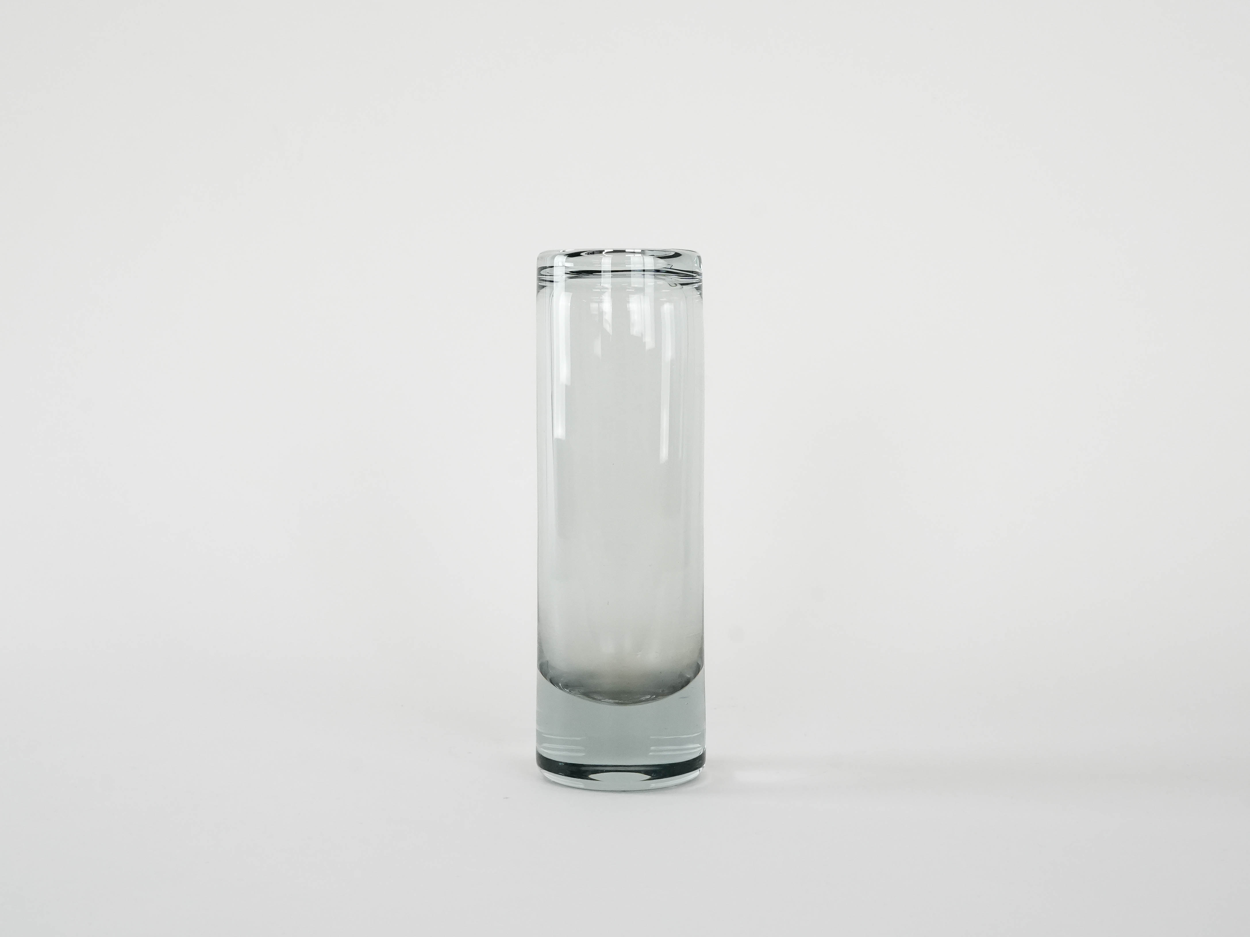 Glass vase Transparent 1970s