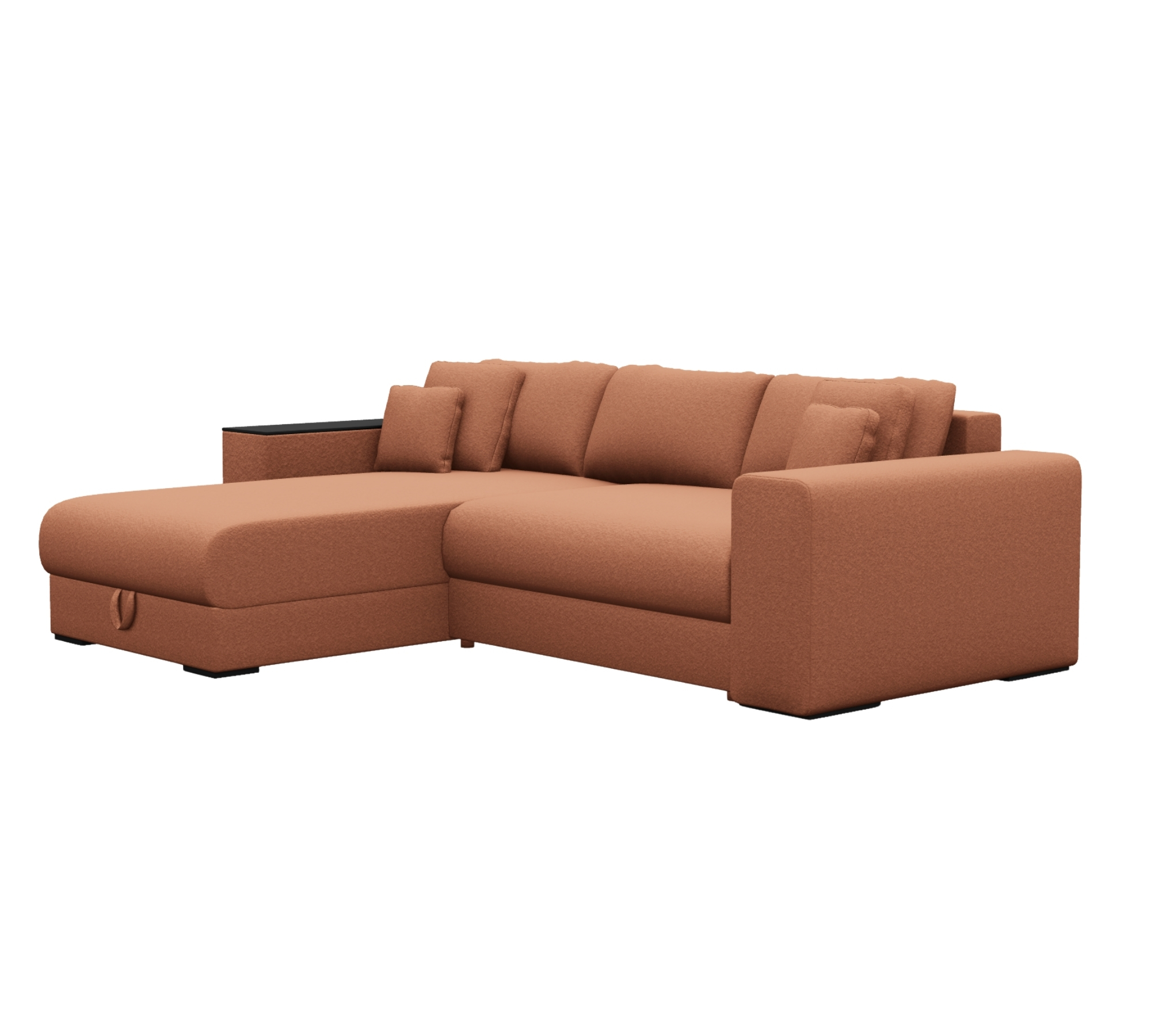 Björnen Schlafsofa Récamiere Links Baloo Rost 2078