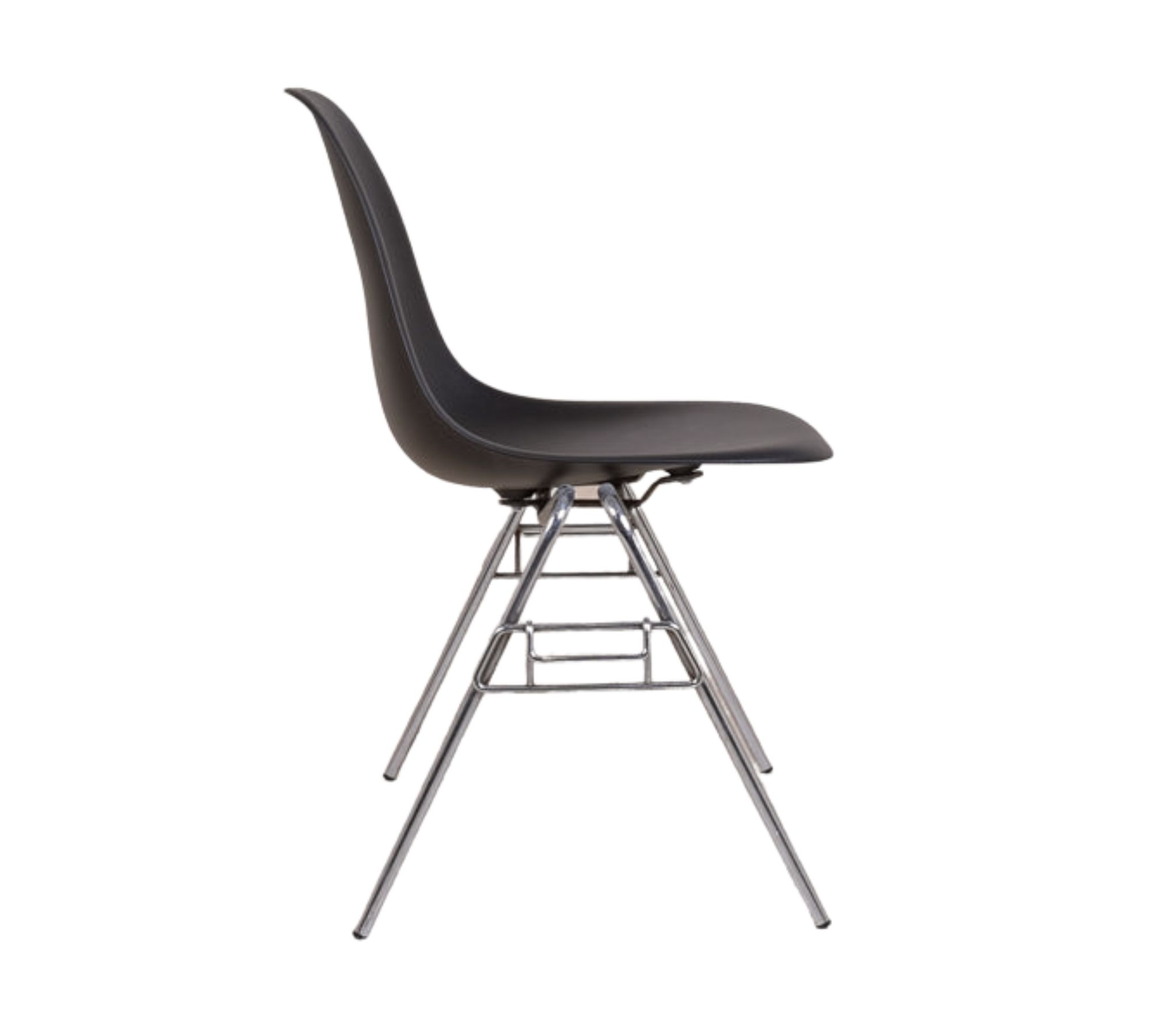 Eames DSS Plastic Side Chair Schwarz