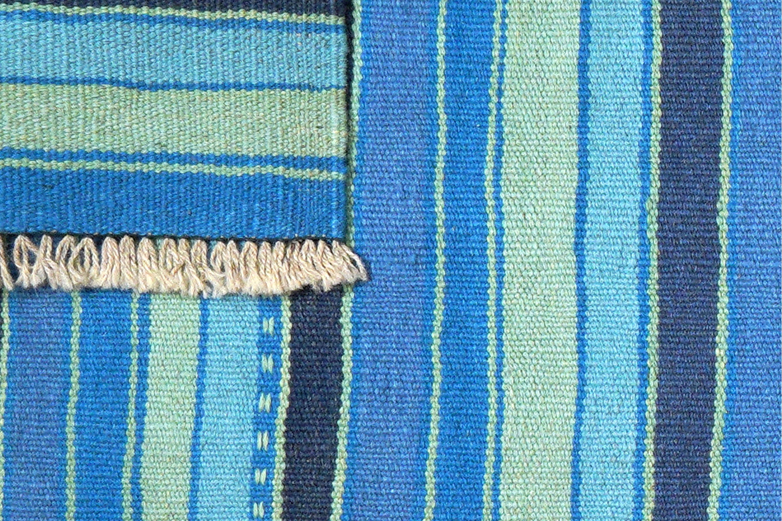 Kilim Gashgai Teppich Blau