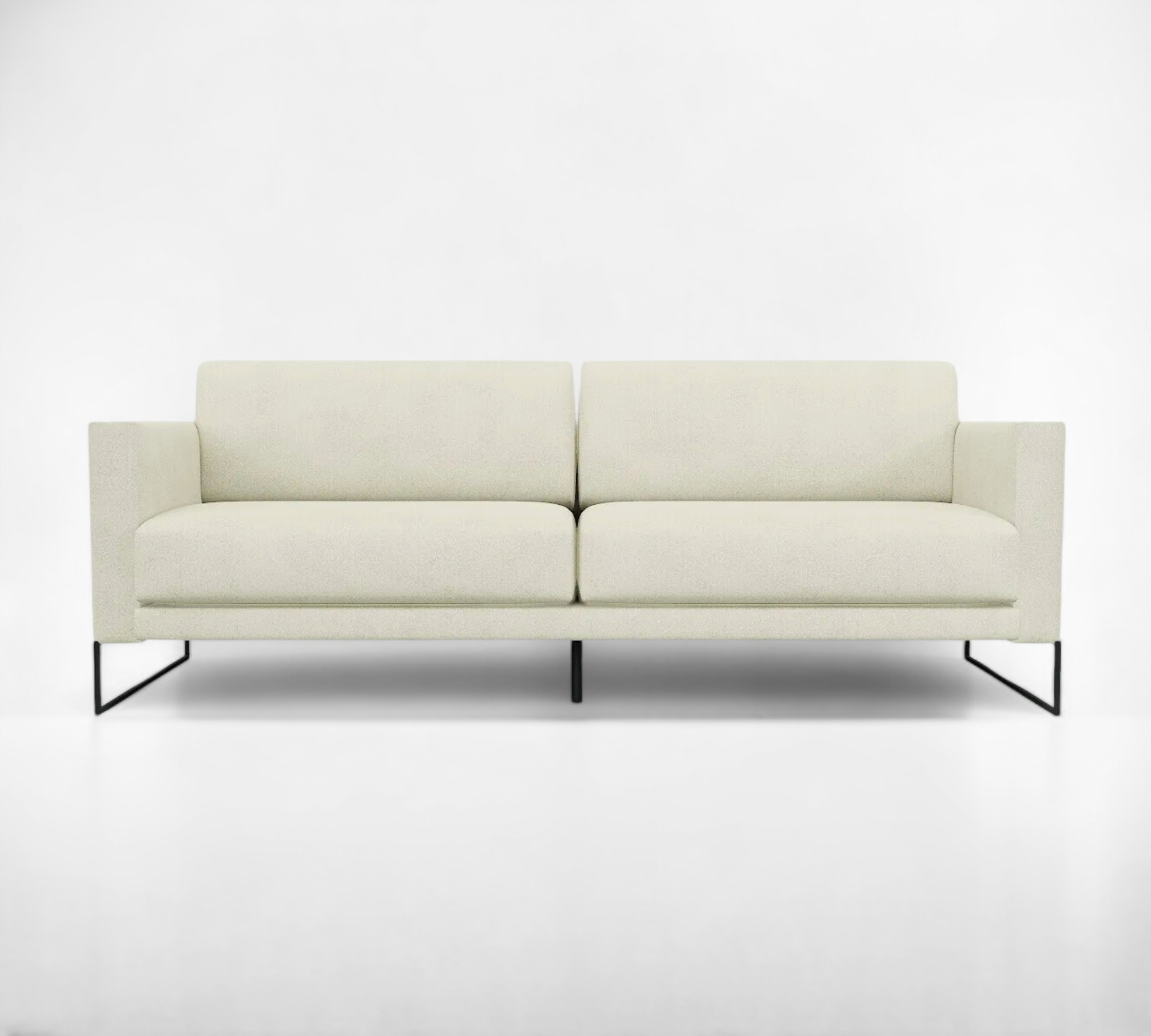 Tyme Sofa 2-Sitzer Webstoff Cremeweiß