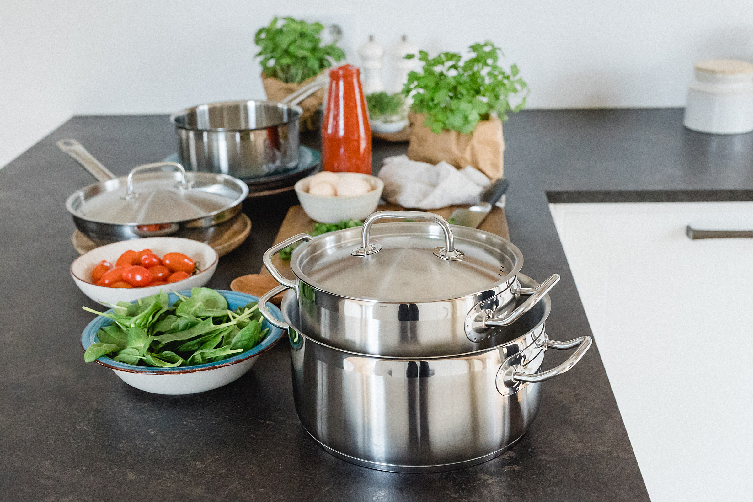 Radun Typ B Bratpfanne Edelstahl Silber