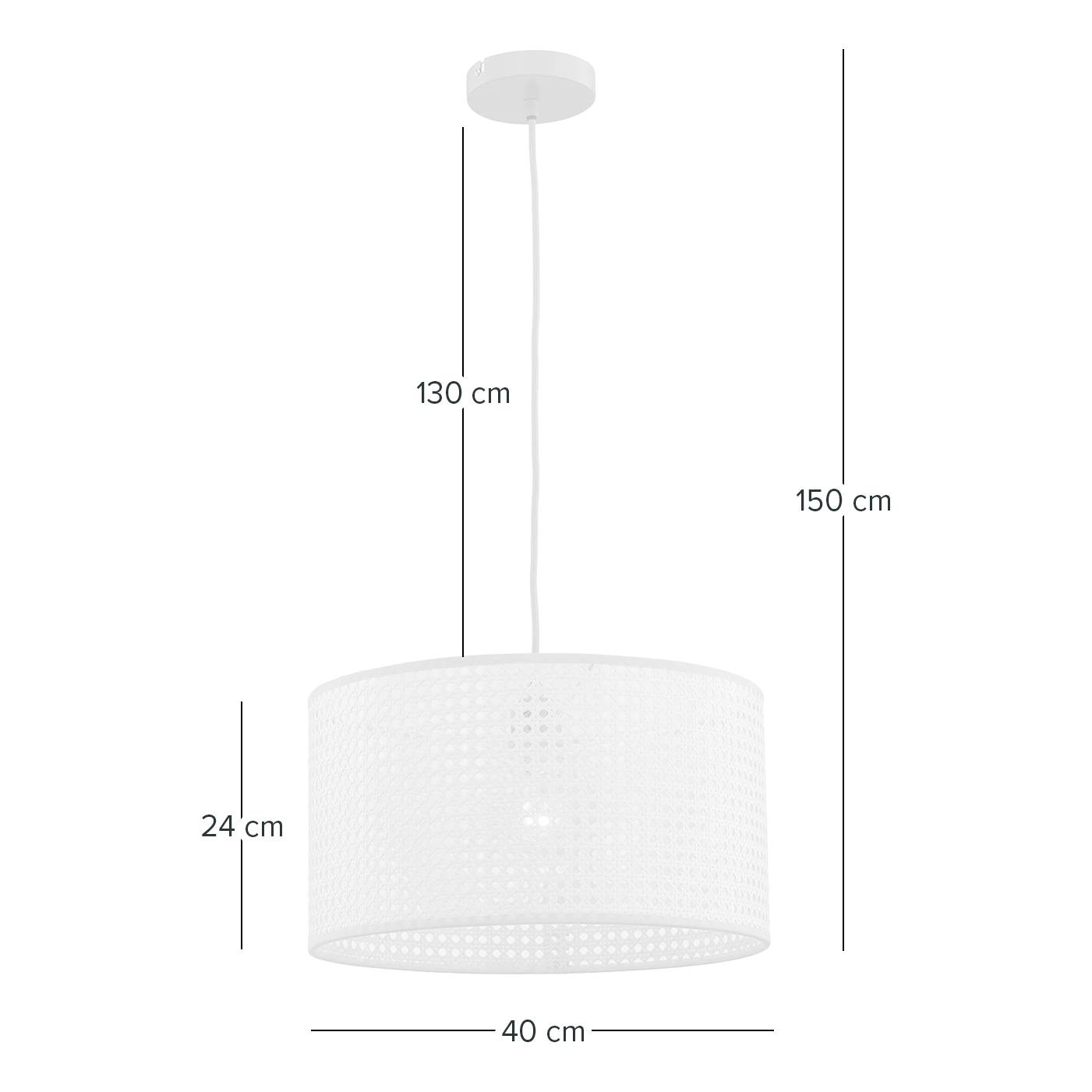 Le Tech II Pendelleuchte Papier Eisen 1-flammig