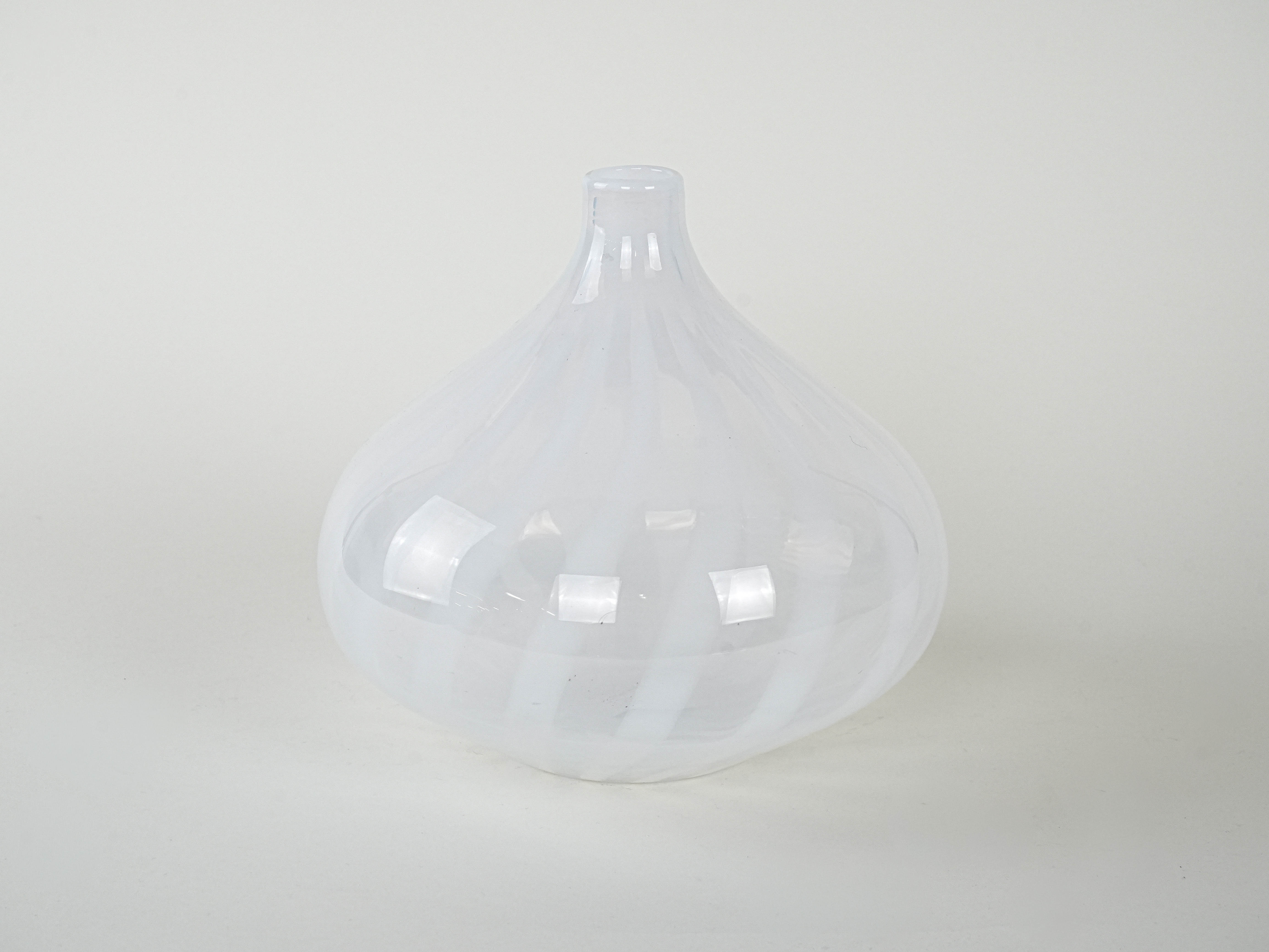 Glass vase White 1960s