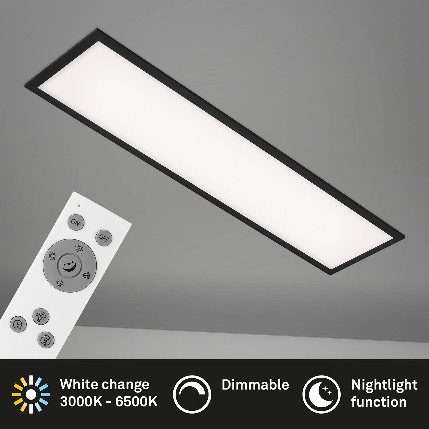 LED Ceiling Light Piatto 1-Light Polycarbonate Iron