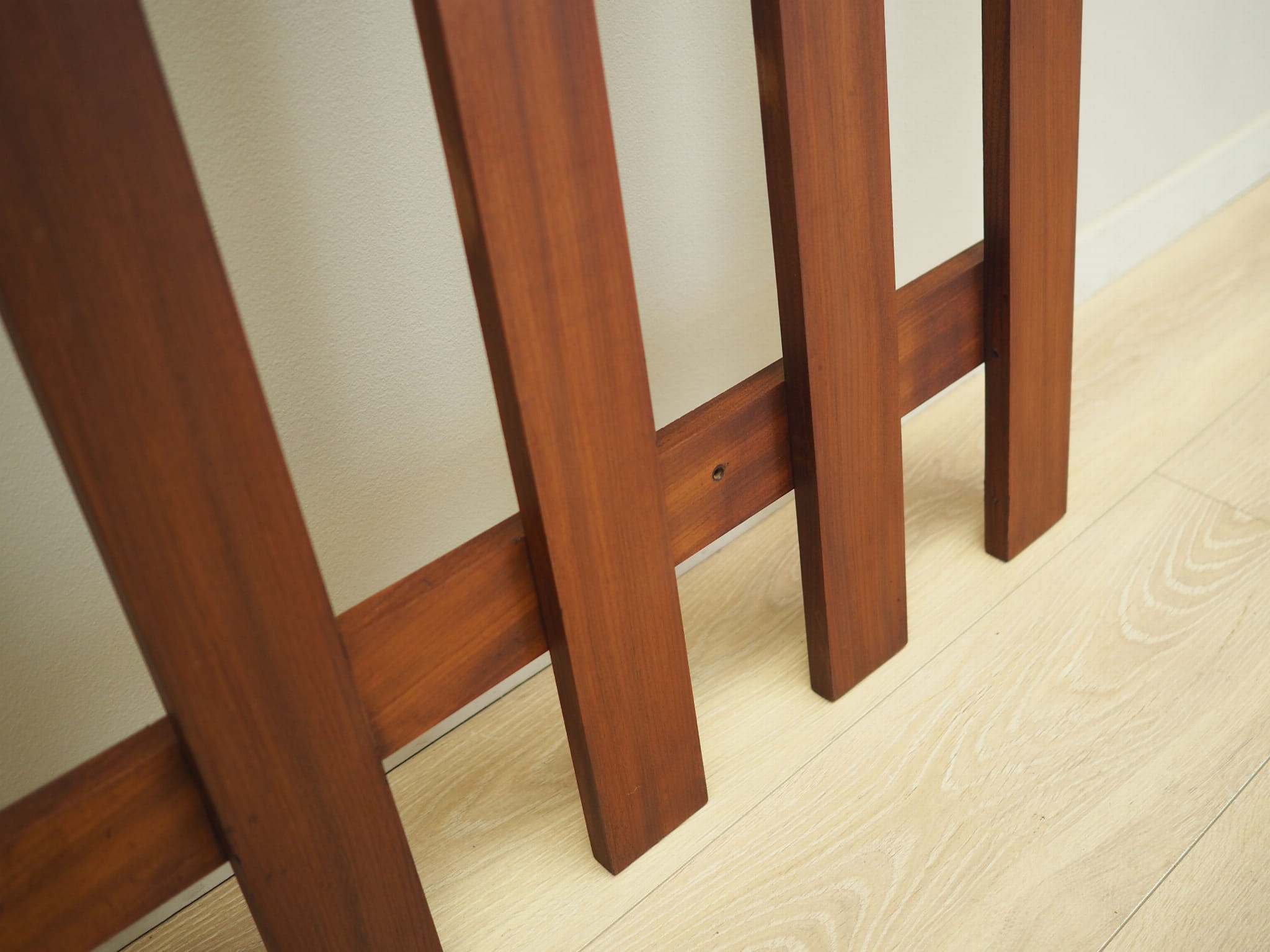 Teak wall coat rack 1970s