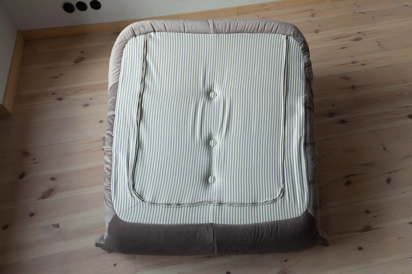 Togo Lounge Set 4 pezzi velluto grigio caldo