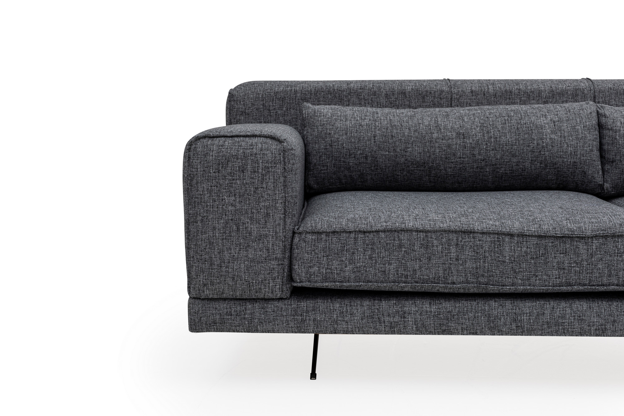 Jivago Ecksofa Rechts Grau