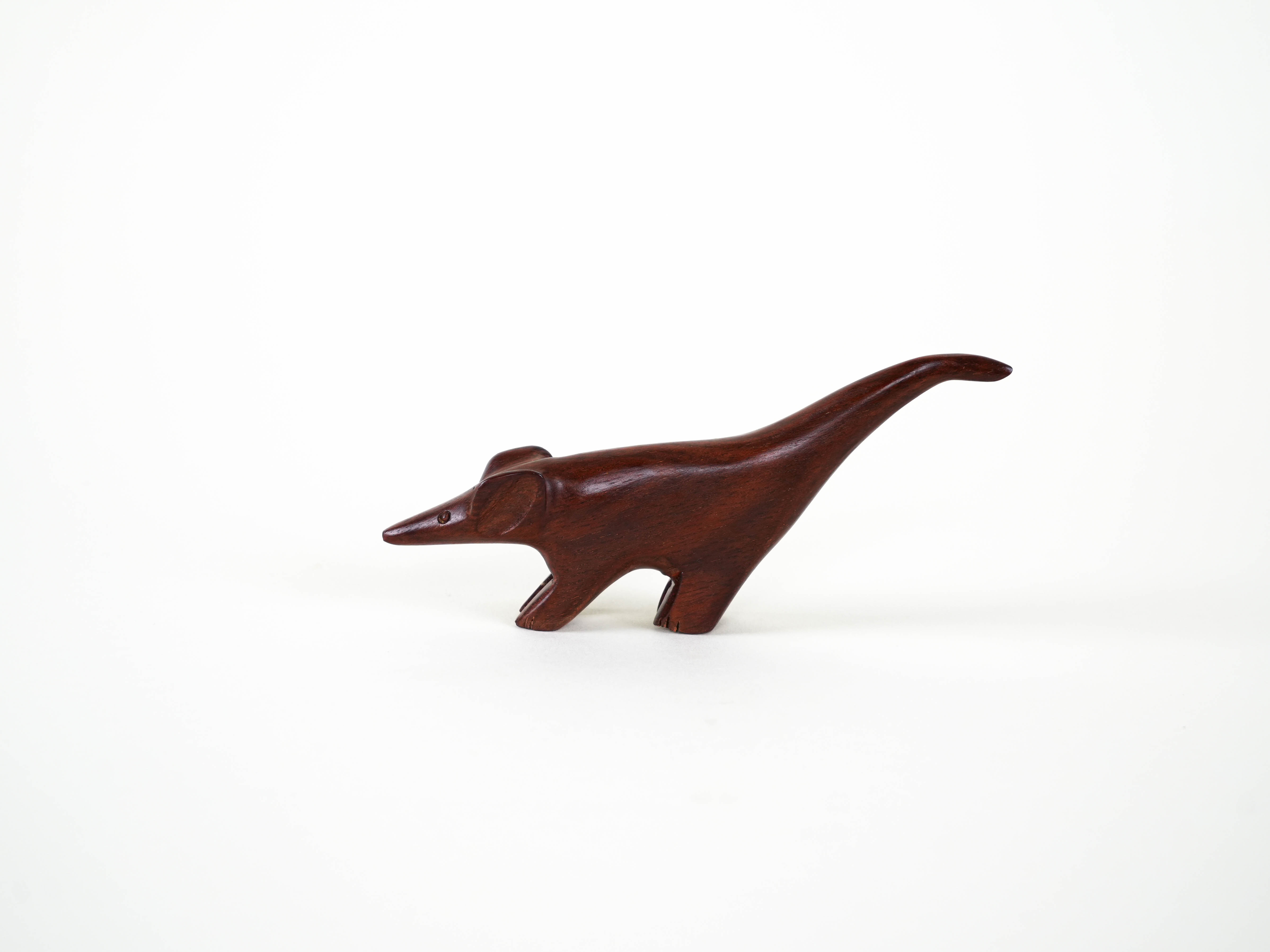 Animal figure teak wood 1970s