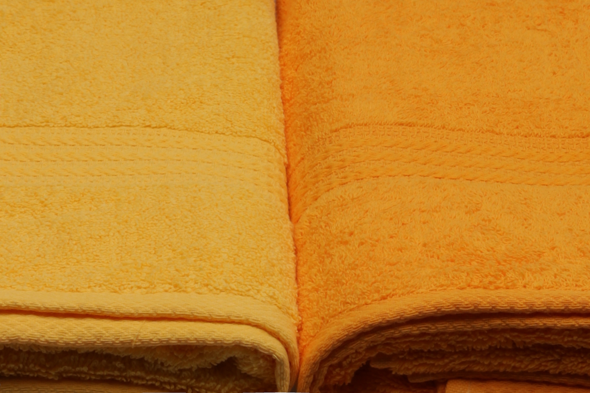 4x Rainbow Bath Towels Cotton Orange