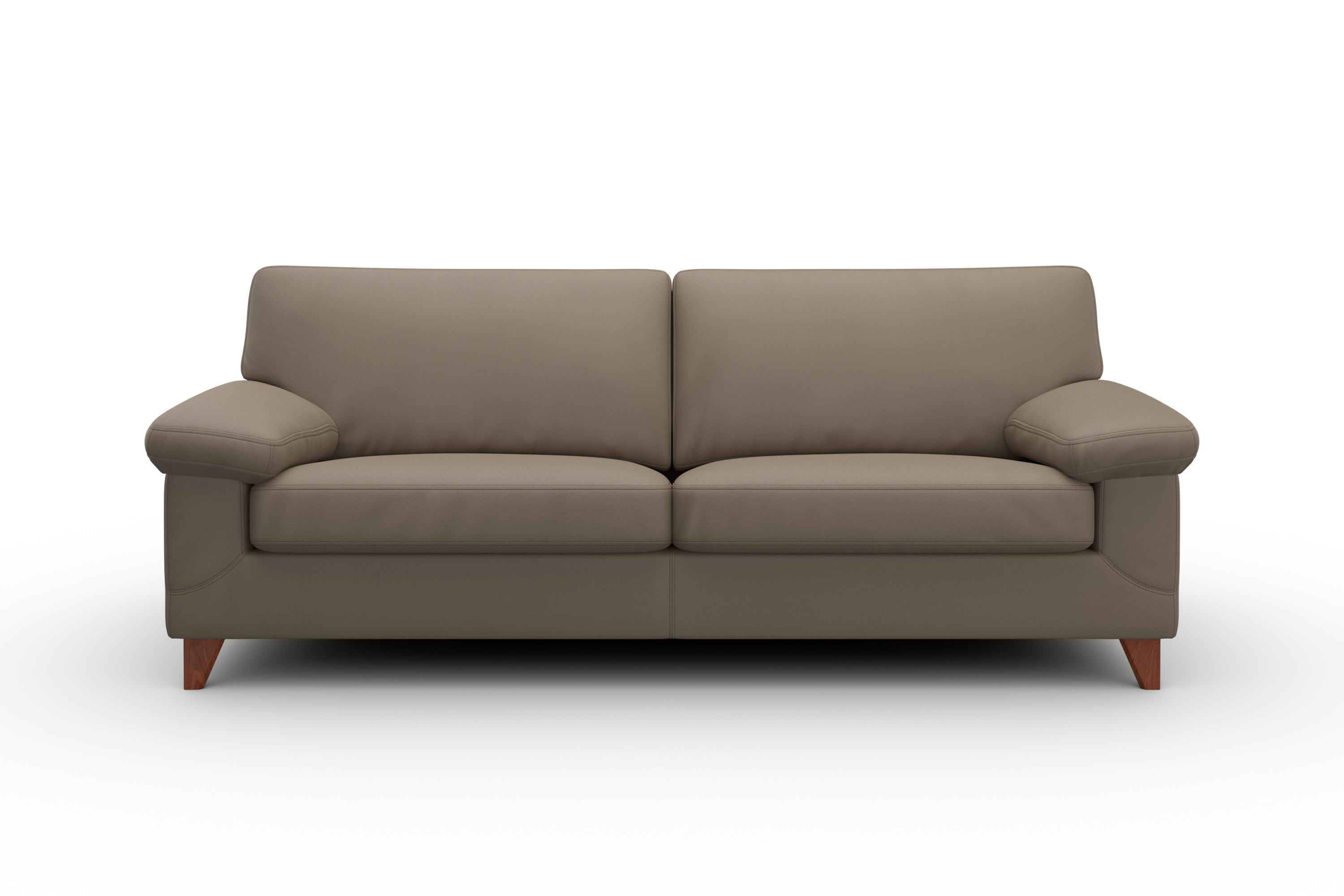 Diego Sofa 3-Sitzer Leder Grau