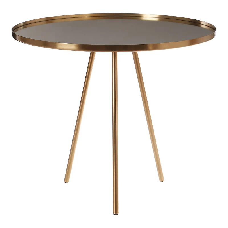 Corra Gold Finish Spiegelplatte Beistelltisch
